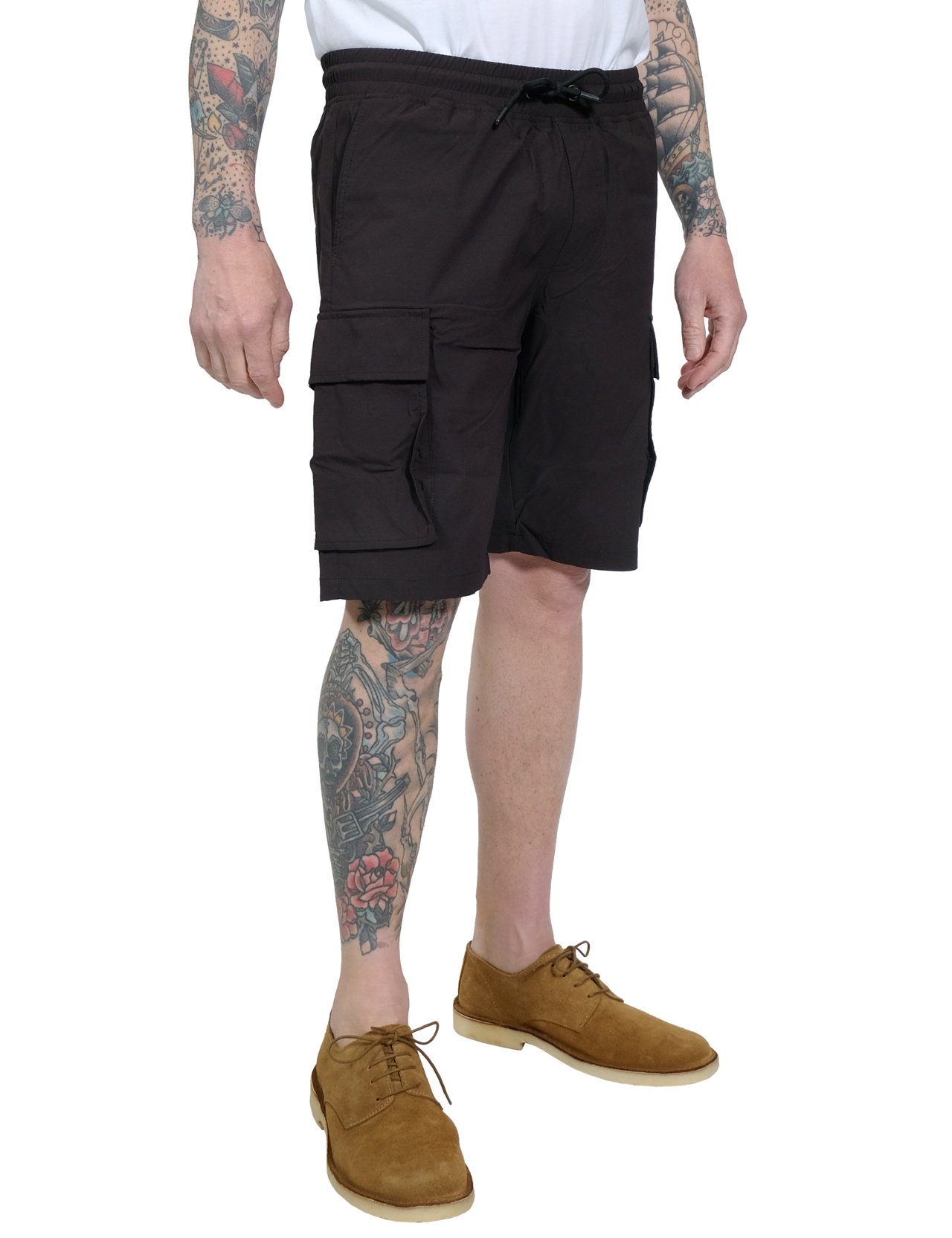 Resterods---Cargo-Shorts-Lightweight---Black-1