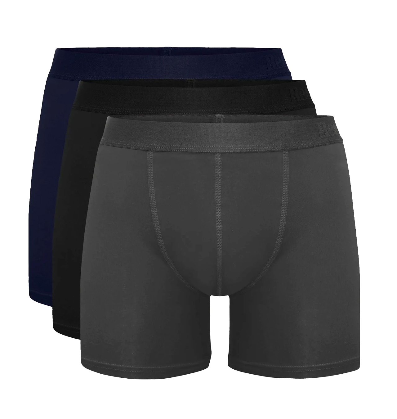 Resterods---Kalle-3-pack-Long-Leg-Bamboo-Boxers---Grey-Blue-Black