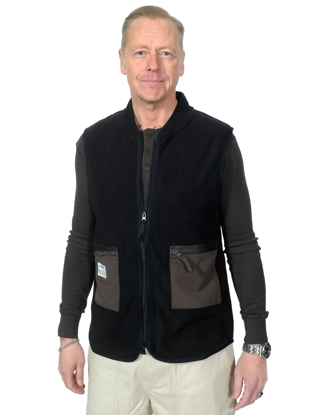 Resteröds - Recycled Fleece Vest - Black