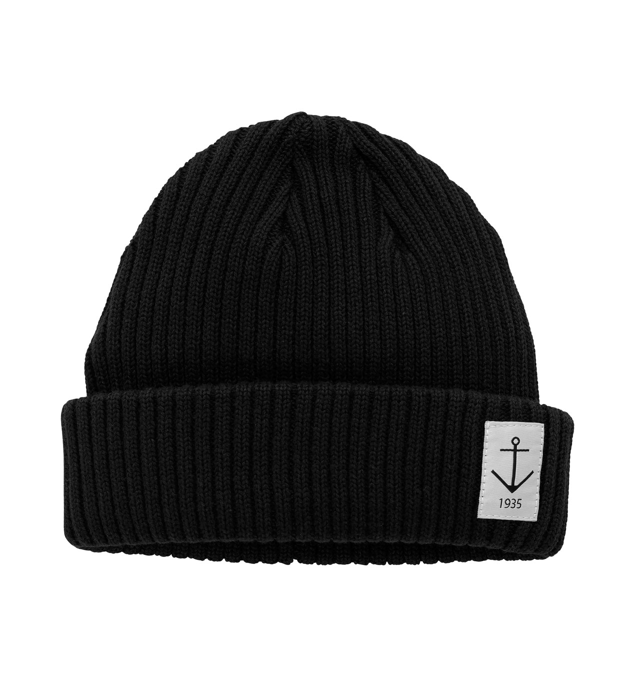 Resteröds - Smula Anchor Beanie - Black