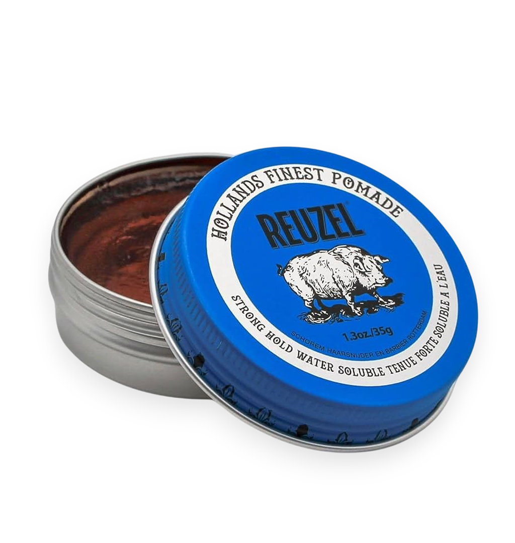 Reuzel - Blue Strong Hold High Sheen Pomade - 1.3oz/35g