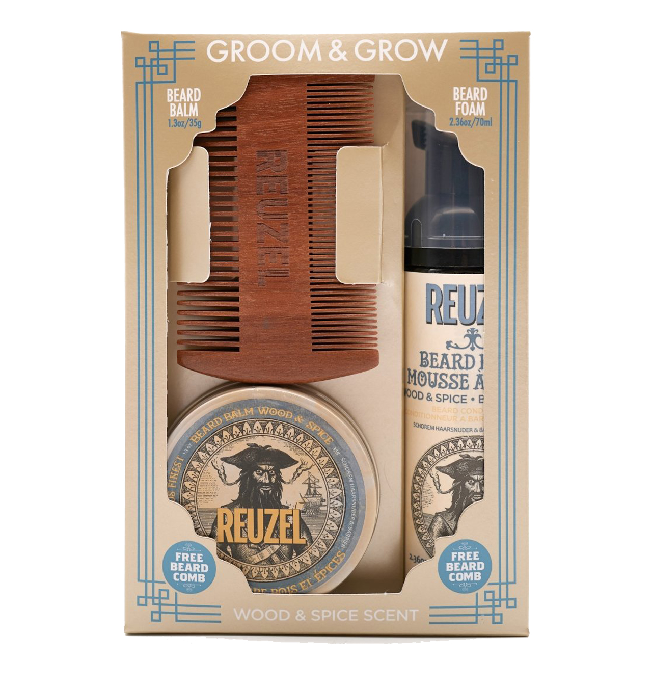 Reuzel - Groom And Grow Wood & Spice Duo