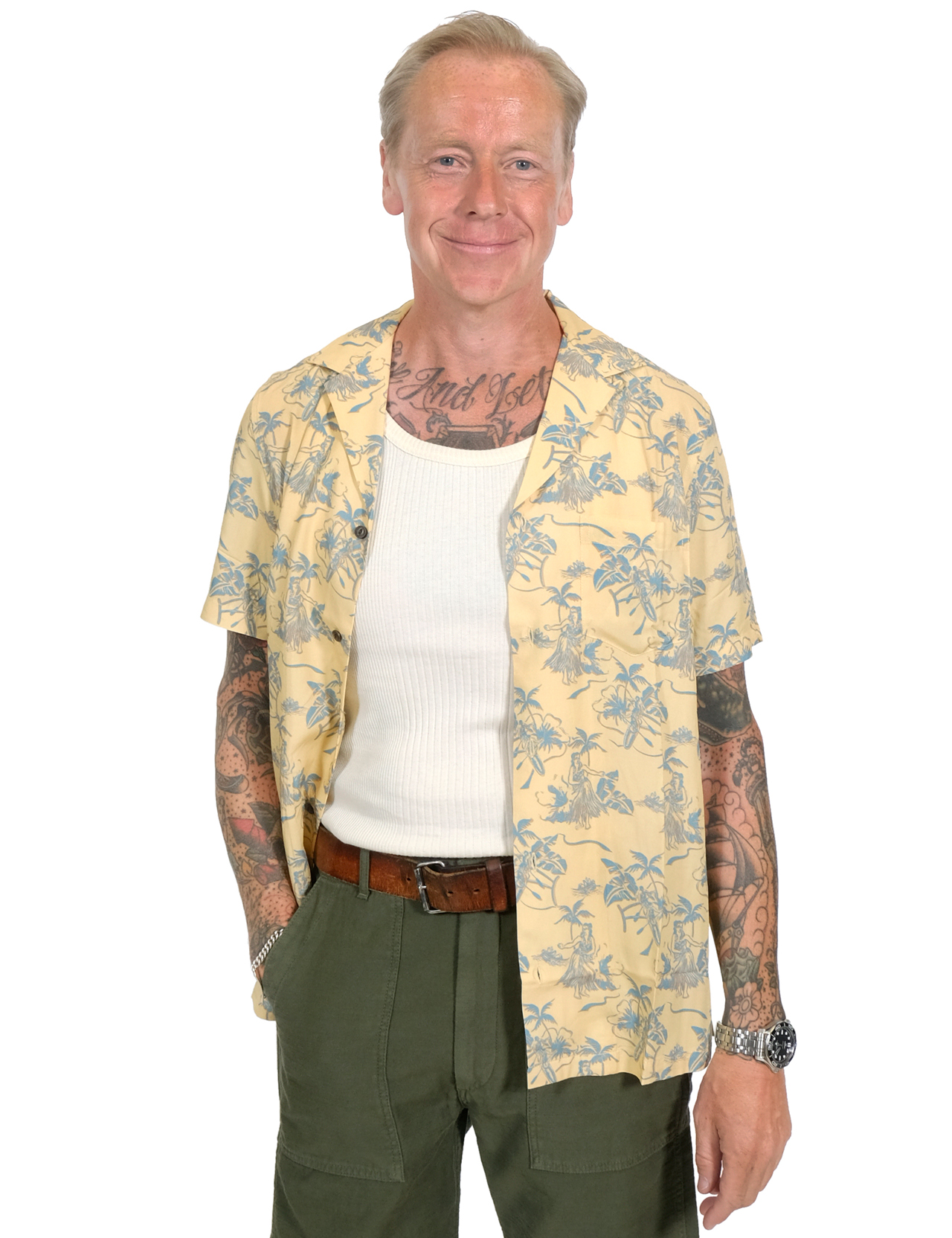 Reyn Spooner - Hawaii Recalls Pareo Camp Shirt - Yellow