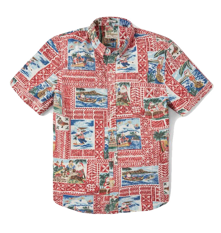 Reyn Spooner - Hawaiian Christmas 2020 - Tibetan Red