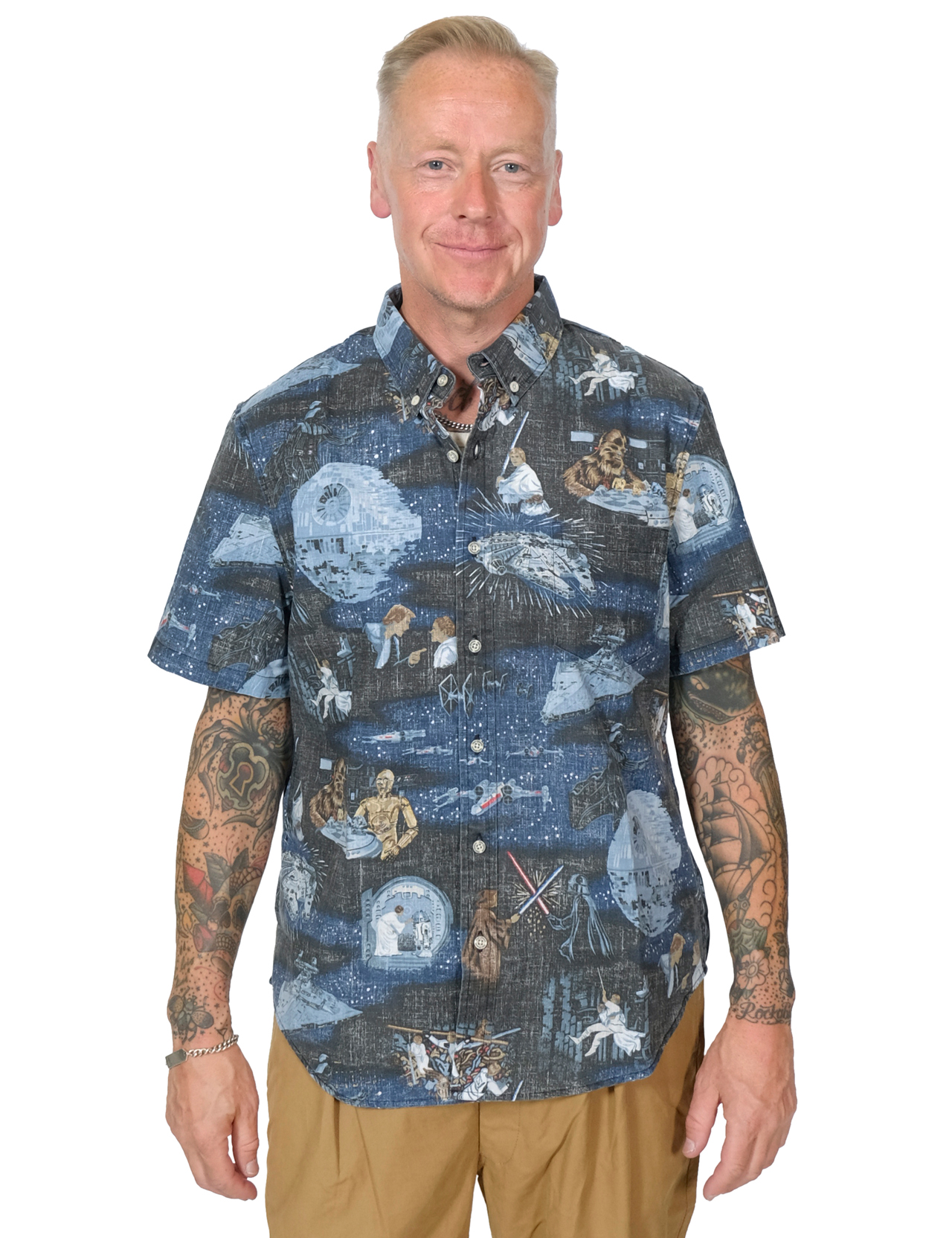 Reyn Spooner x Star Wars A Galaxy Far Far Away Aloha Shirt