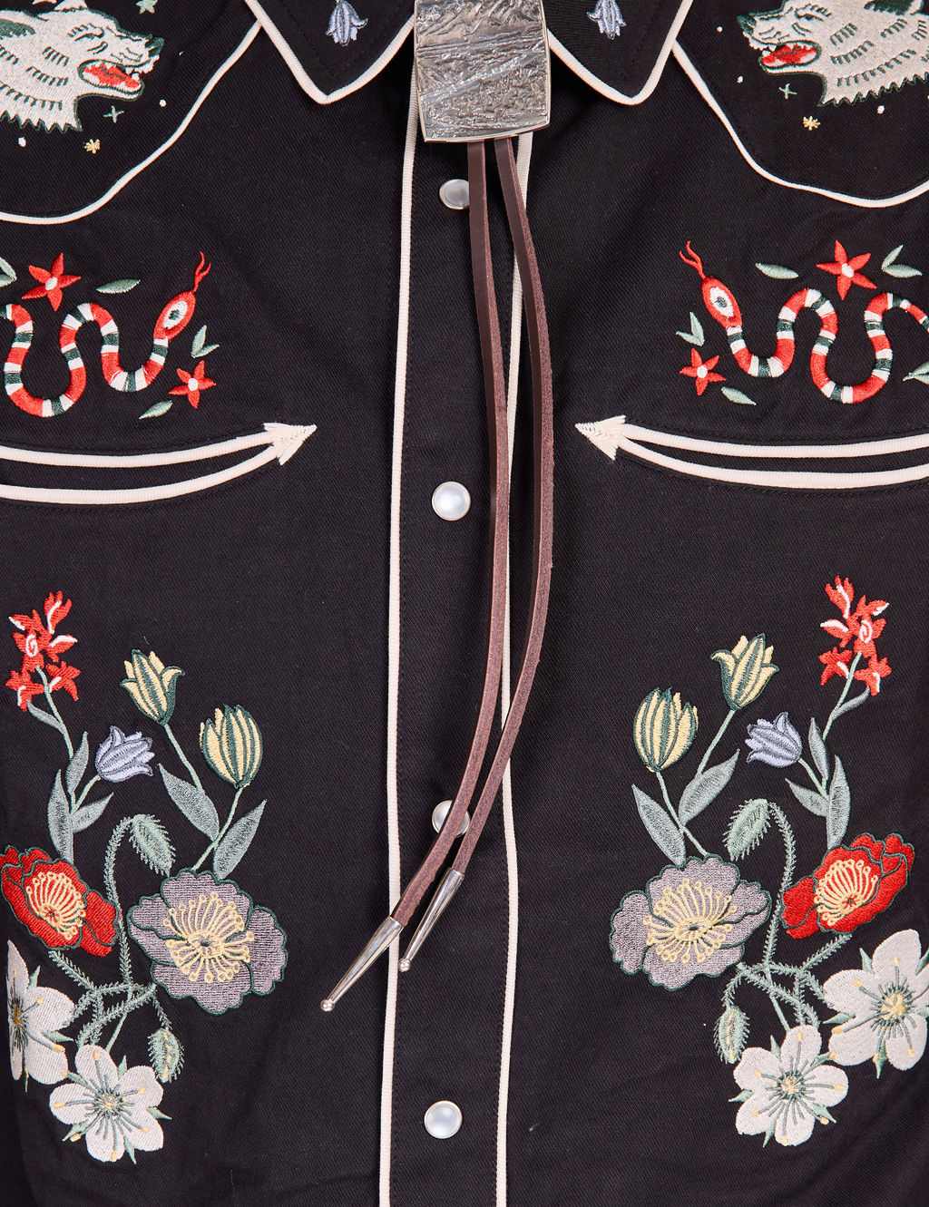 Roark - The Lone Wolf Long Sleeve Button Up Shirt - Black