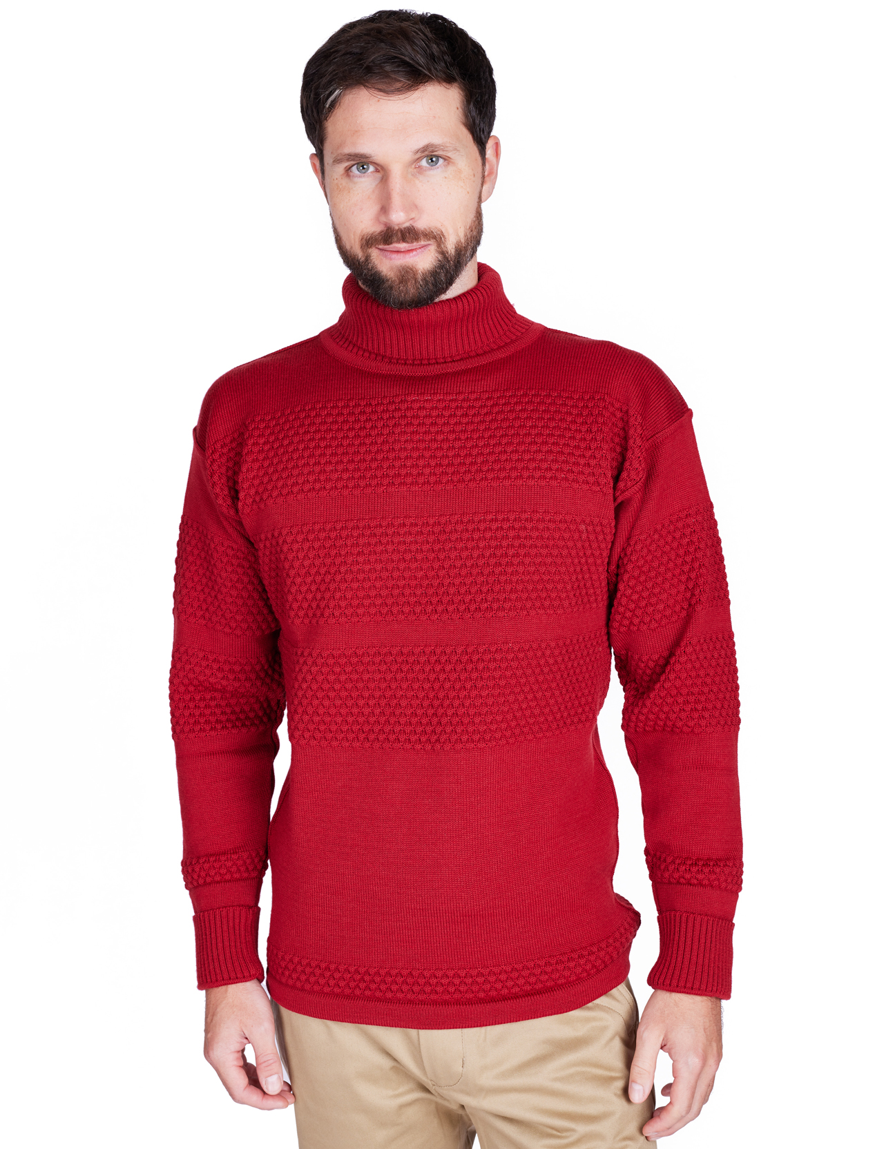 S.N.S. Herning - Fisherman Sweater Høj Hals - Danneborg Red