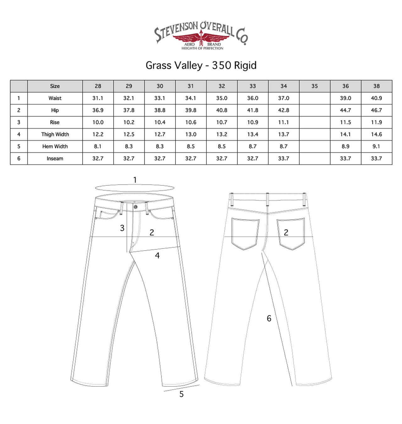 Stevenson Overall Co. - Grass Valley 350 Rigid Selvage Denim Jeans - 1