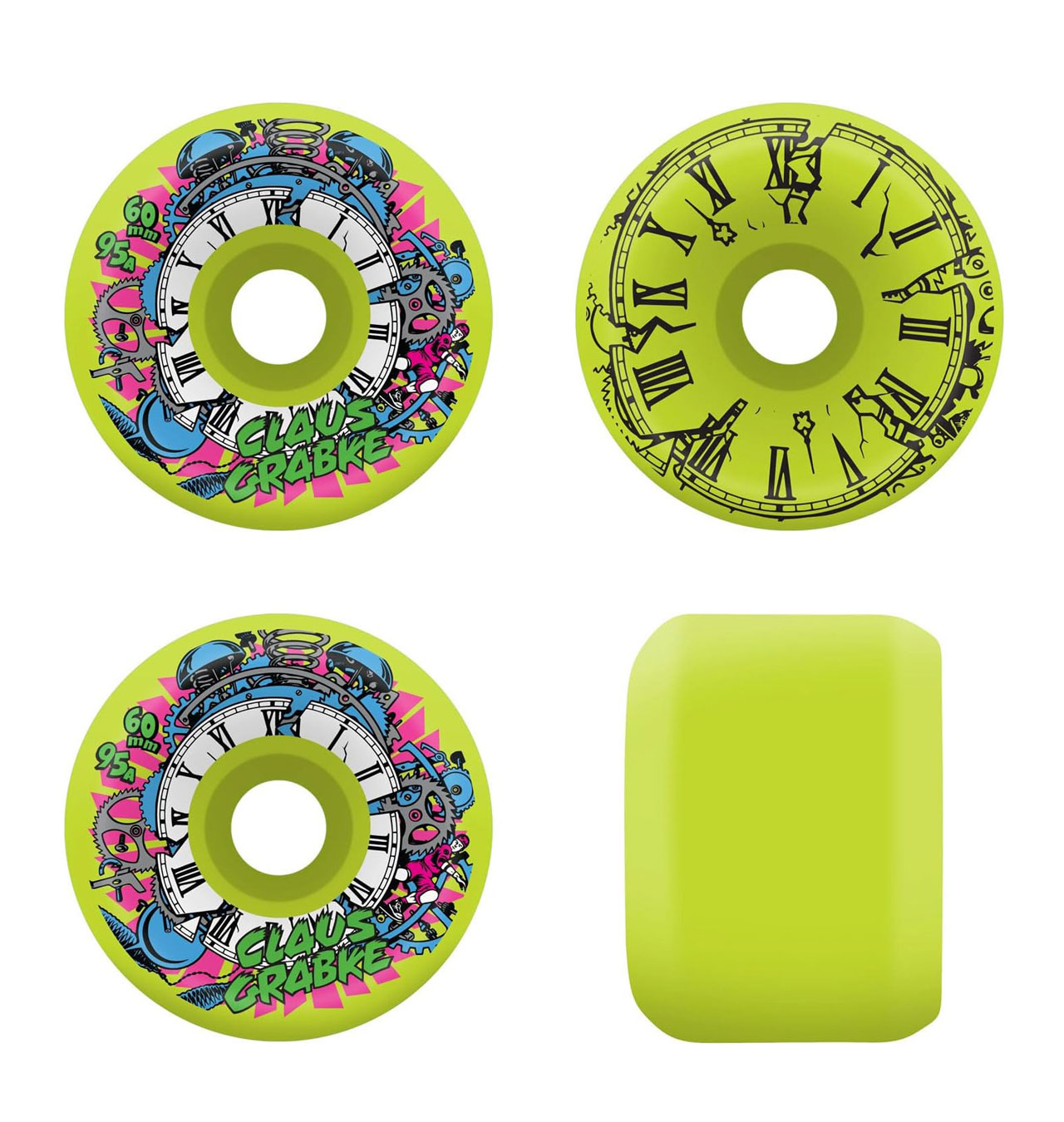Santa Cruz - Claus Grabke Vomits 95a Slime Balls Neon Green - 60mm