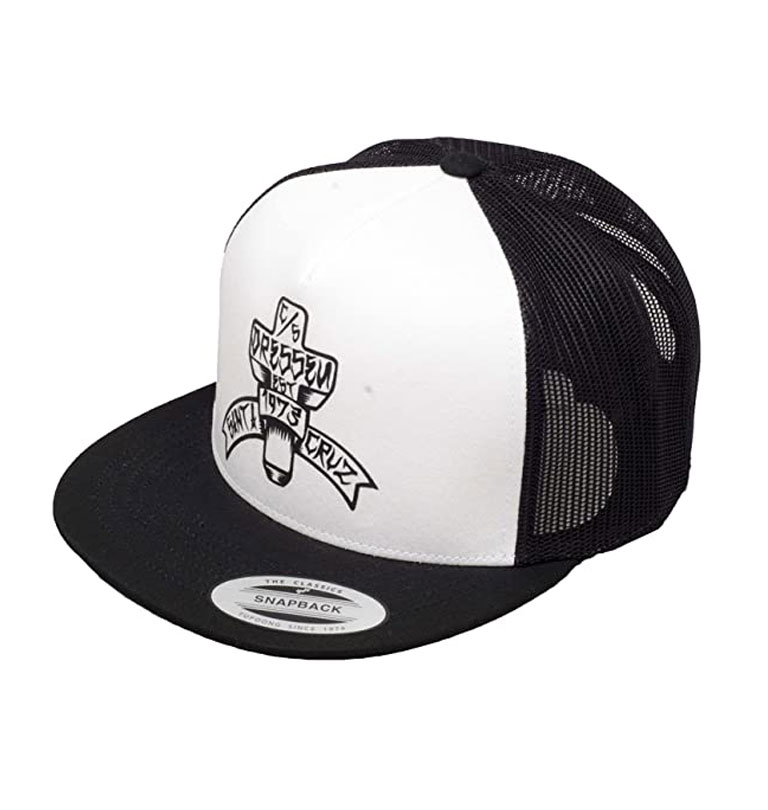 Santa Cruz - Dressen Cross Mesh Cap - Black/White