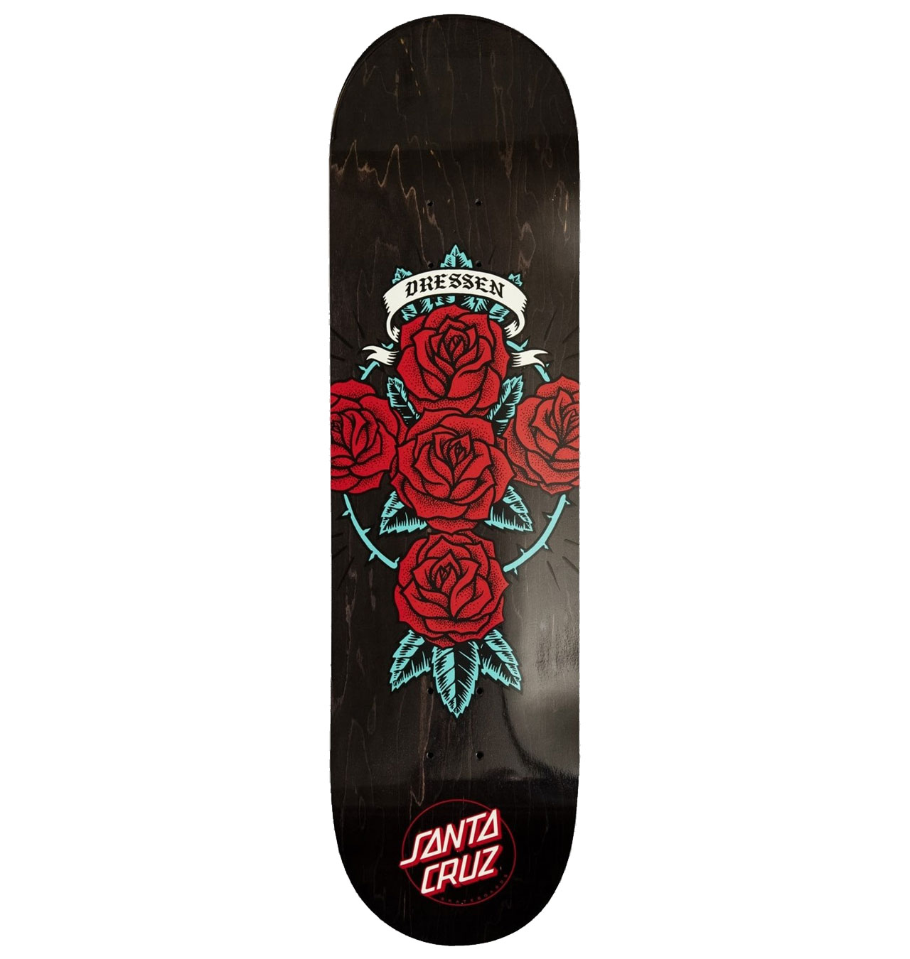 Santa Cruz - Dressen Rose Cross Powerply Skateboard Deck 9´