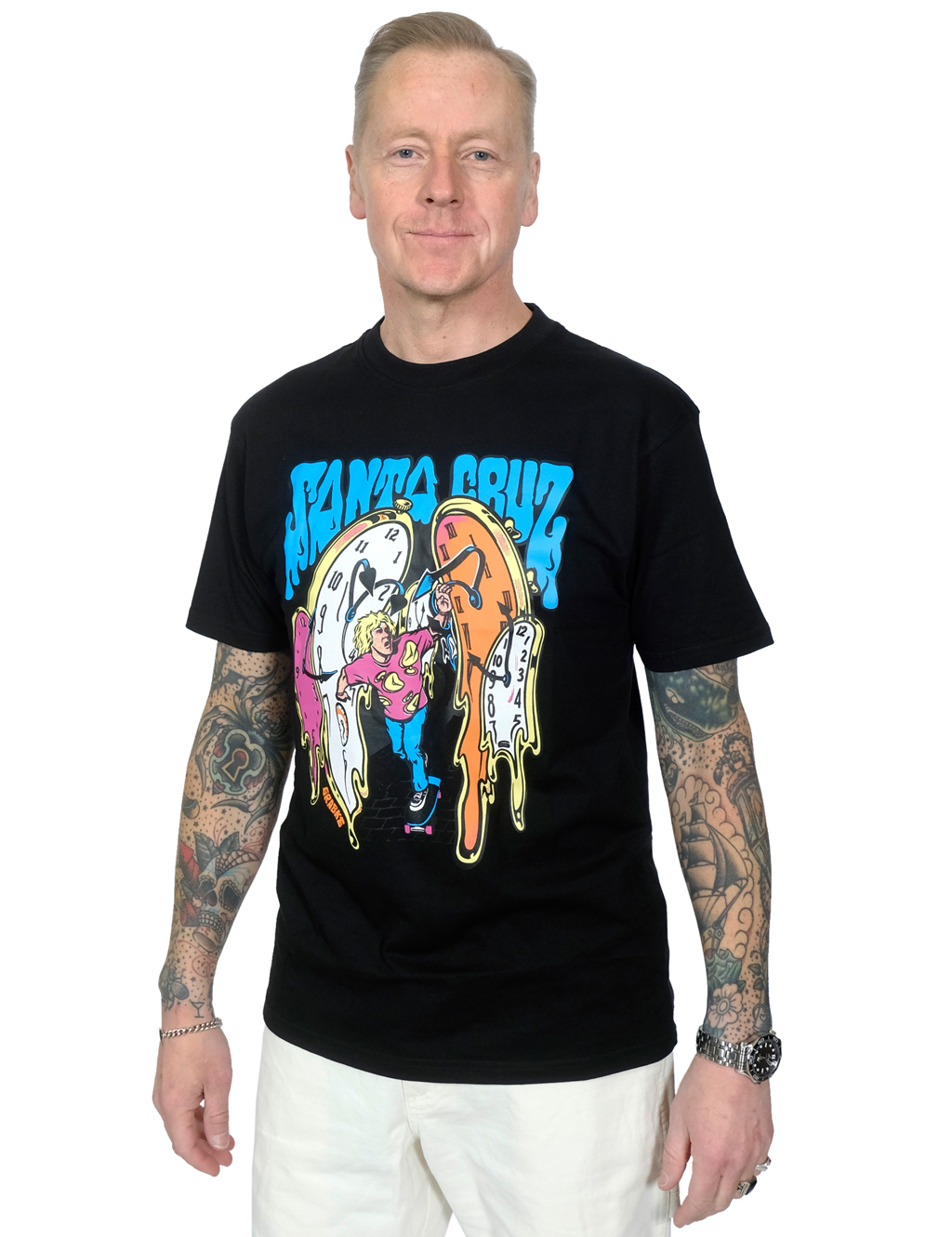 Santa Cruz - Grabke Melting Clocks T-Shirt - Black