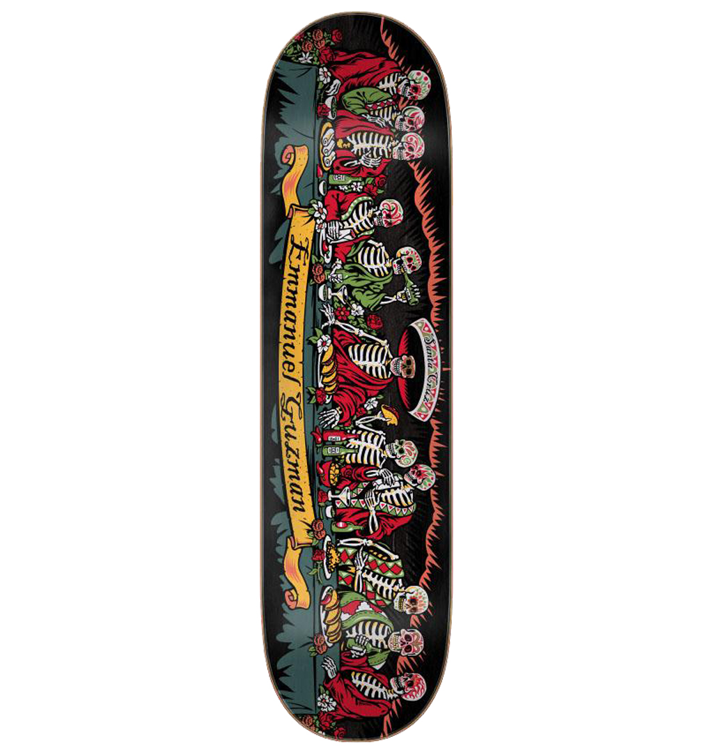 Santa-Cruz---Guzman-Dining-With-The-Dead-Skateboard-Deck---8.27-x-31.83
