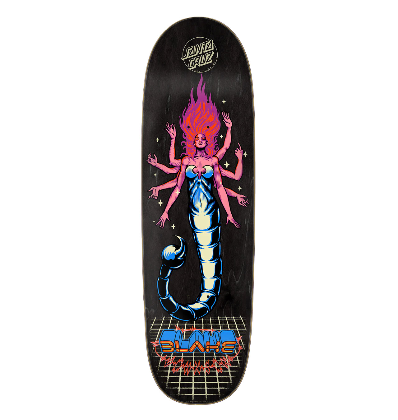 Santa Cruz - Johnson Danger Zone 2 Shaped Santa Cruz Skateboard Deck - 9.25´