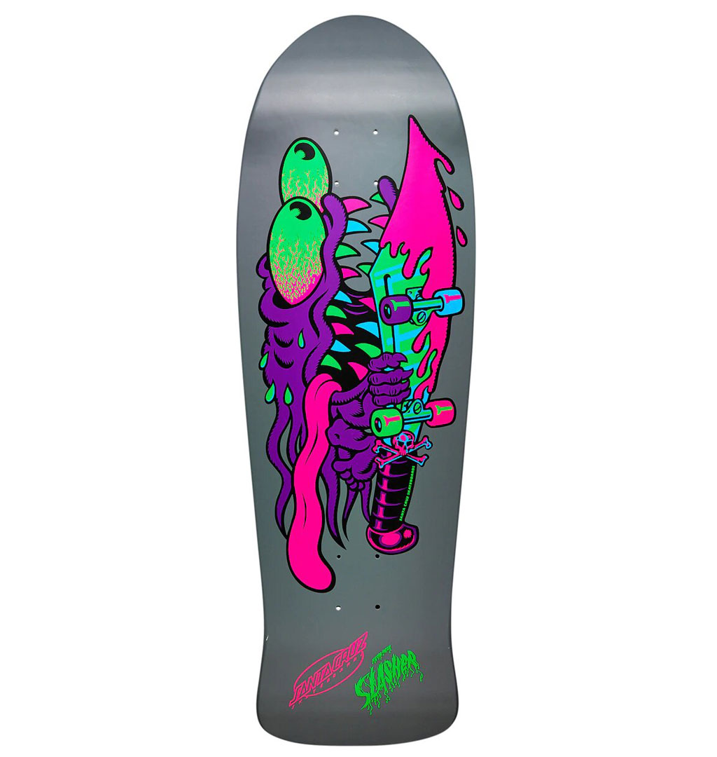 Santa Cruz - Meek Slasher Blacklight Reissue Skateboard Deck - 10.1´ 