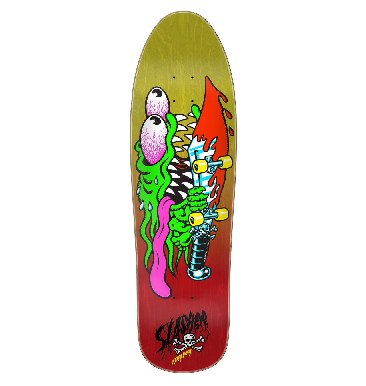 Santa-Cruz---Meek-Slasher-Shaped-Skateboard-Deck---9