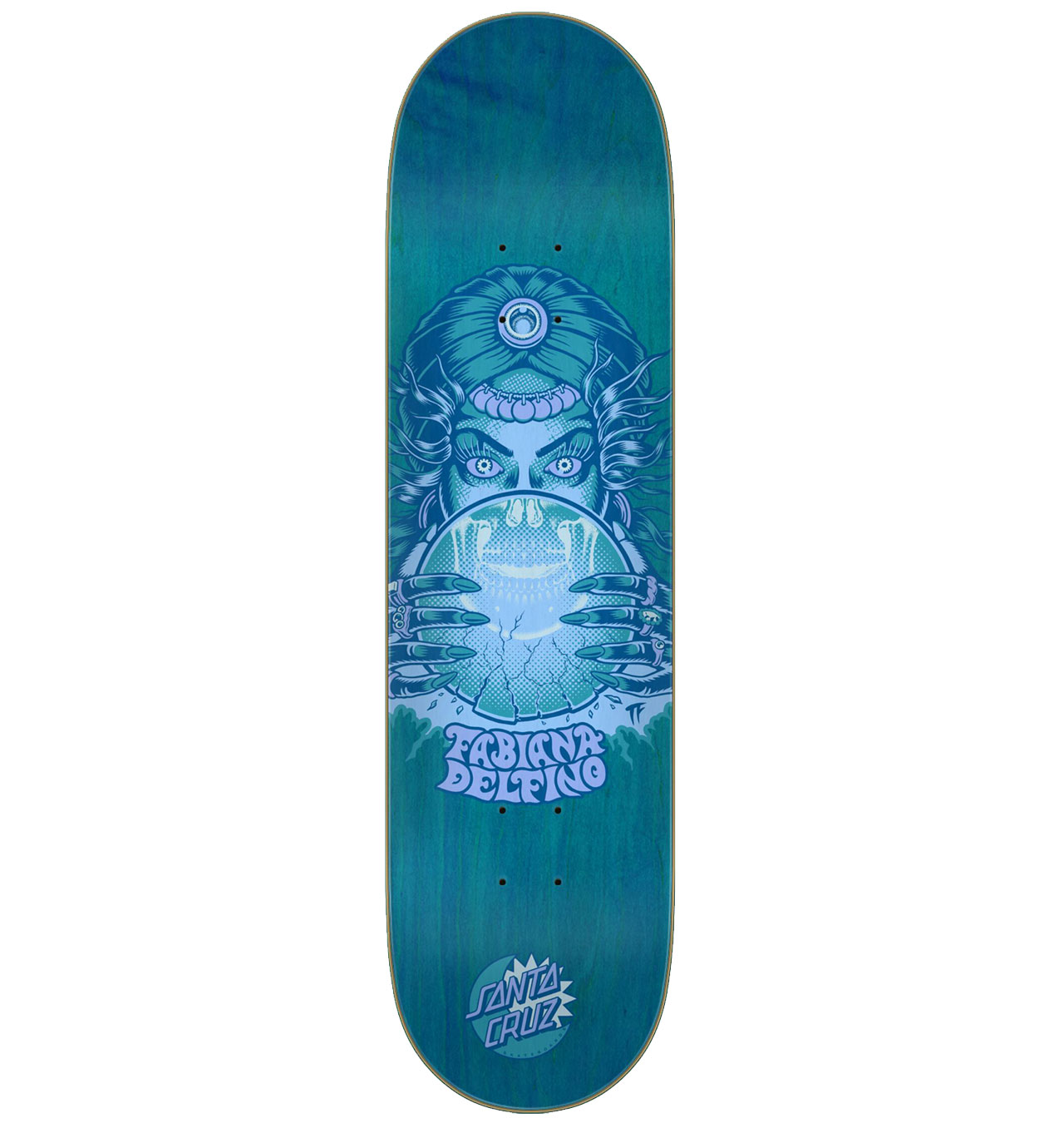 Santa Cruz - Powerply Deck Delfino Fortune Teller Skateboard Deck - 8.25´