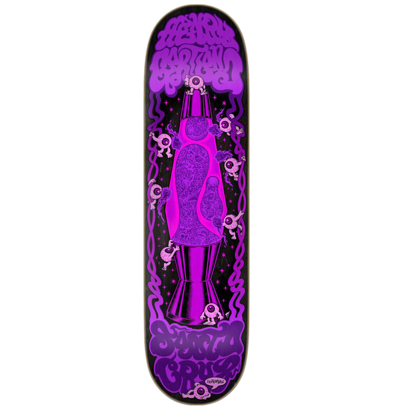 Santa Cruz - Pro Deck Gartland Lava Lamp Purple Skateboard Deck - 8.28"