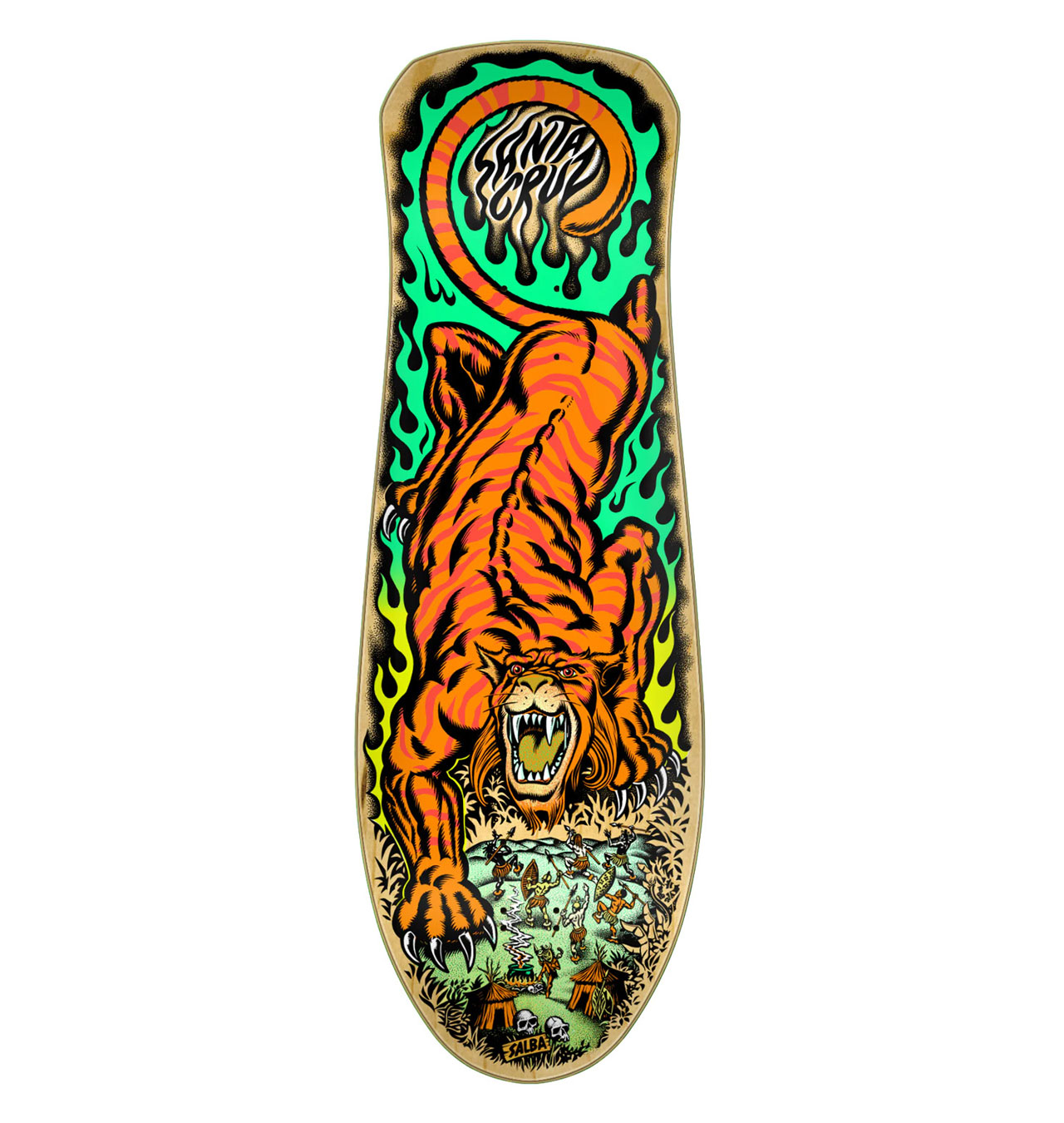 Santa Cruz - Salba Tiger Reissue Skateboard Deck 10,32´´