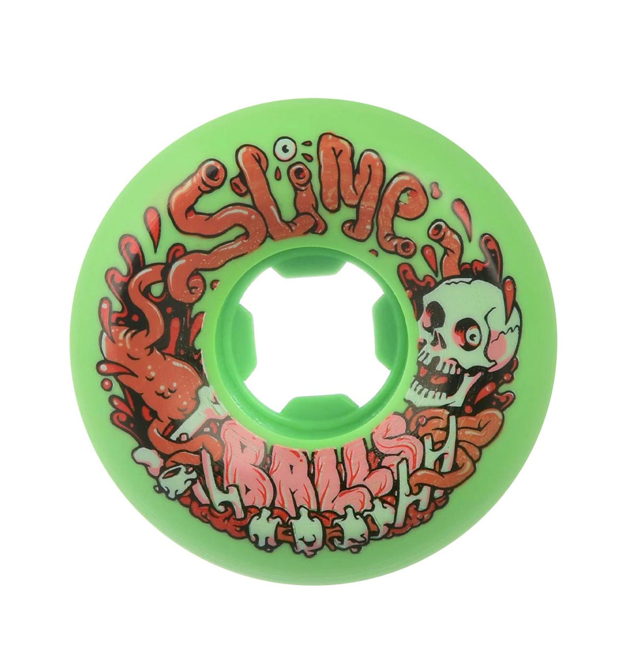 Santa Cruz - Slime Balls Guts Speed Balls Skateboard Wheels 99a - 56mm