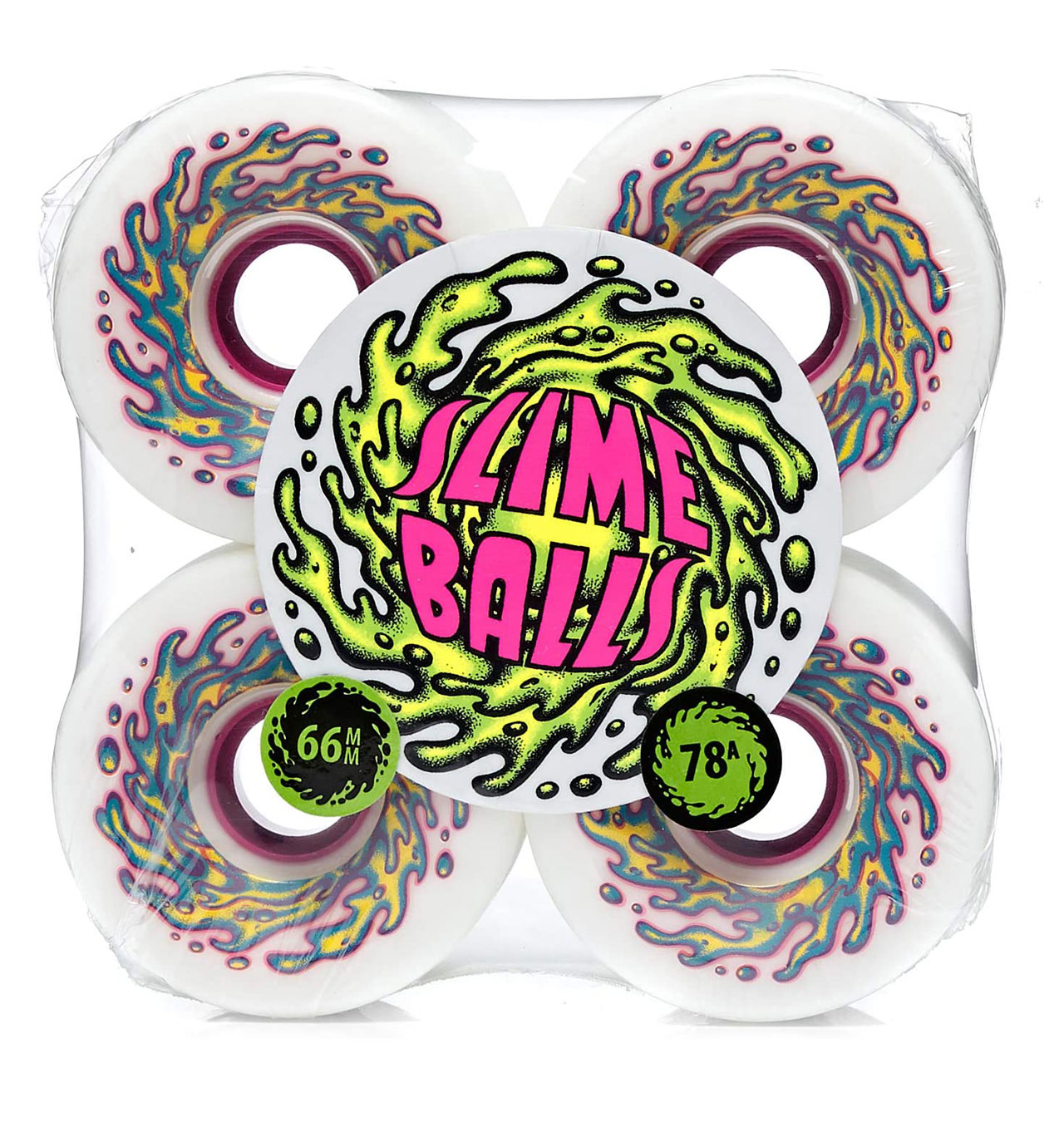 Santa-Cruz---Slime-Balls-OG-Skateboard-Wheels-78a-White-Pink---66mm-12