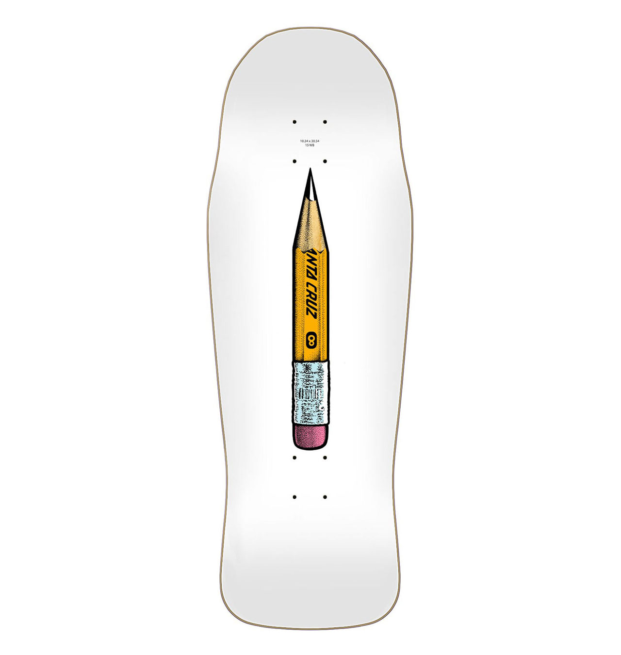 Santa Cruz - Winkowski Sketchbook Shaped Skateboard Deck - 10.34´