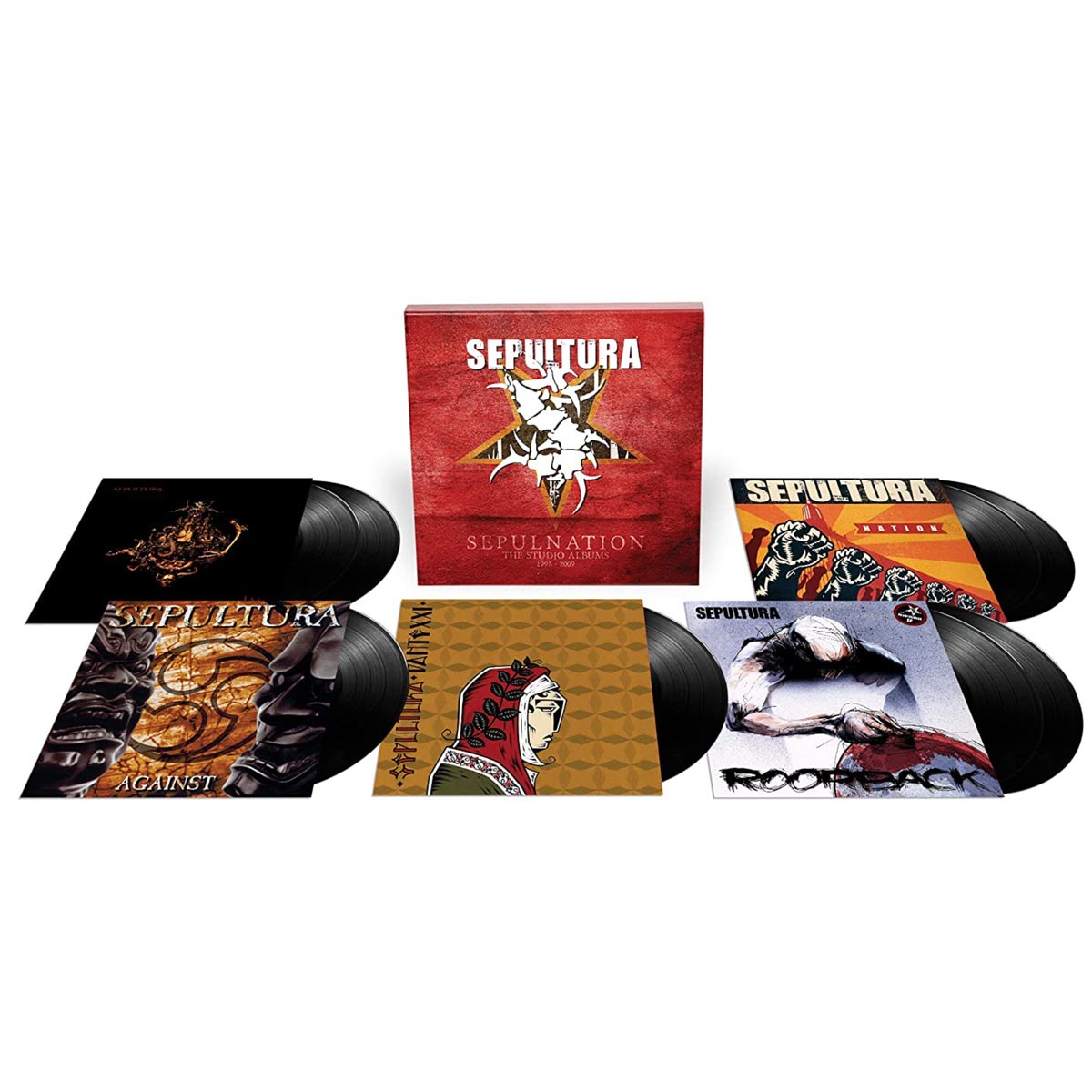 Sepultura - Sepulnation/Studio albums 1998-2009 - 8 x LP