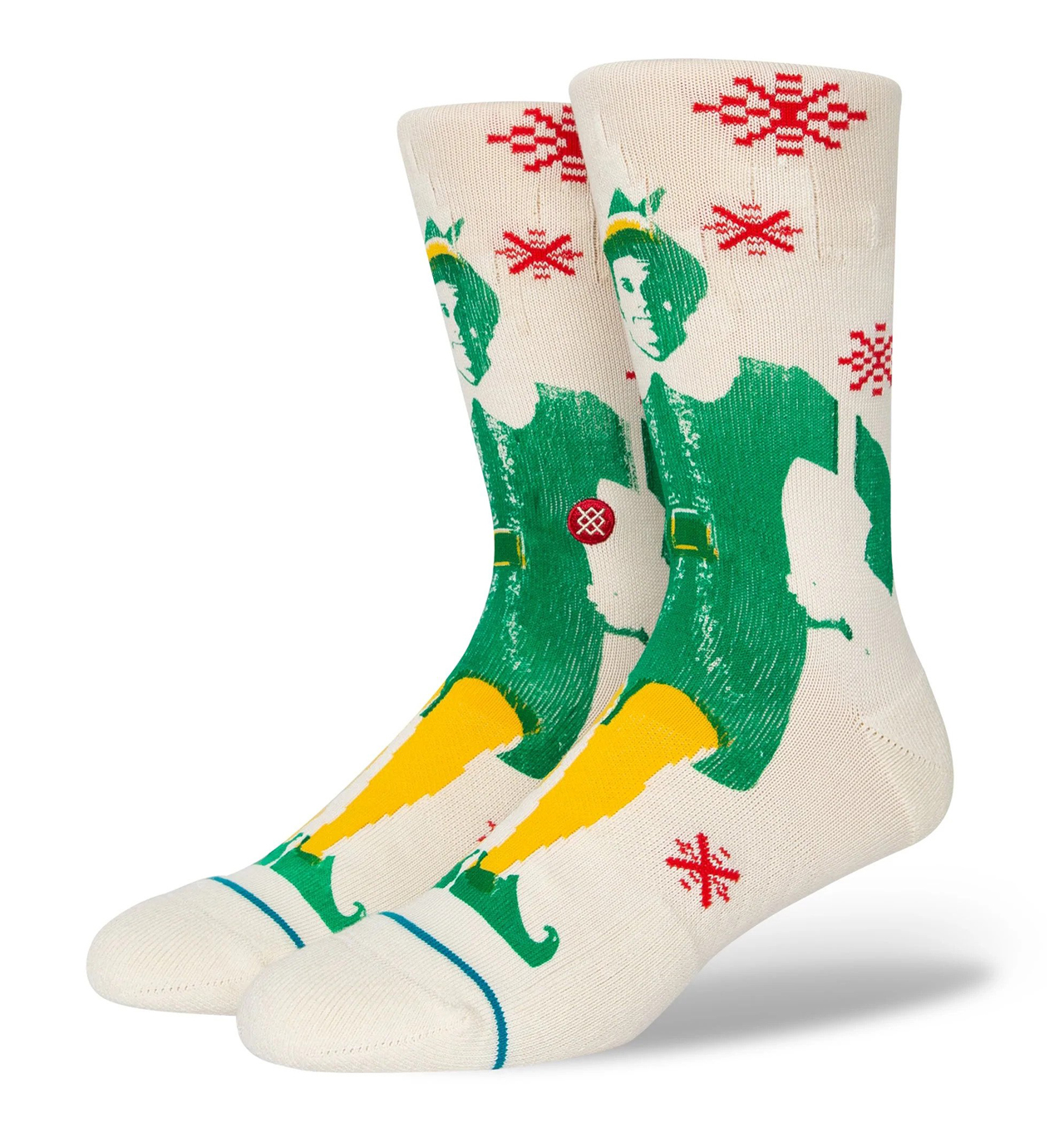 Stance---Buddy-the-Elf-Crew-Sock---Off-White1