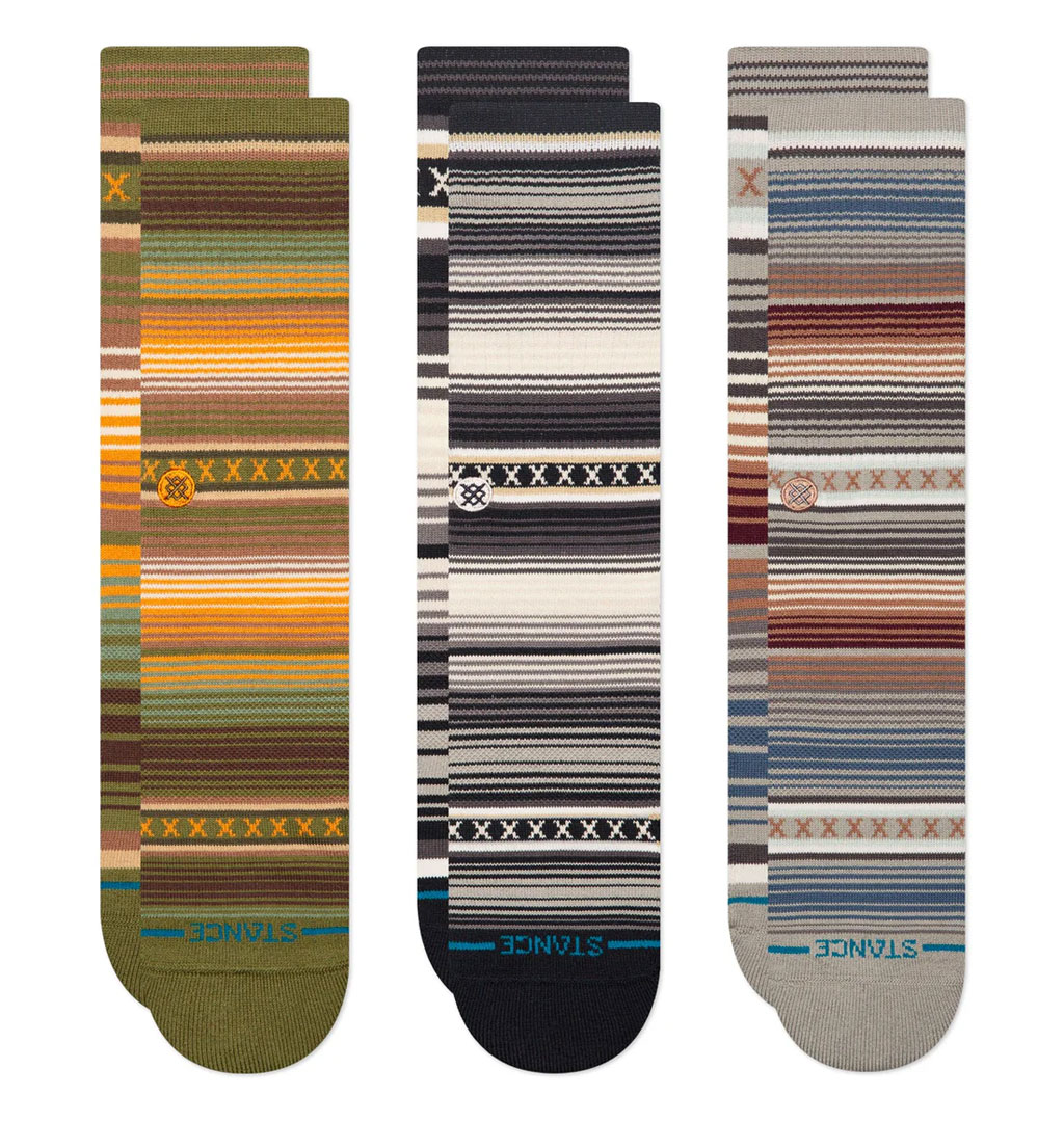 Stance - Curren Crew Sock Green - 3 Pack