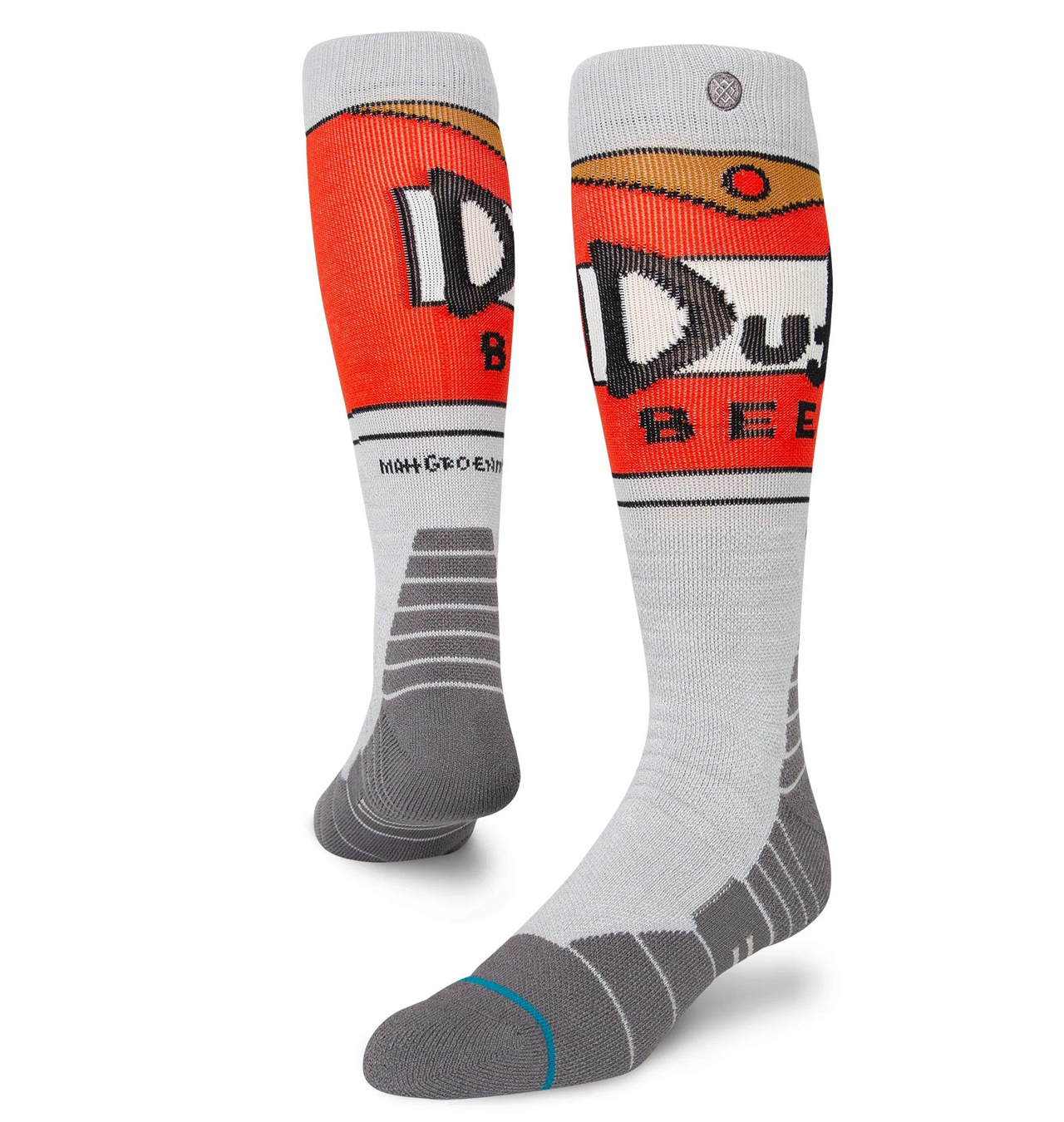 Stance - The Simpsons Duff Beer Snow Over The Calf Sock - Grey
