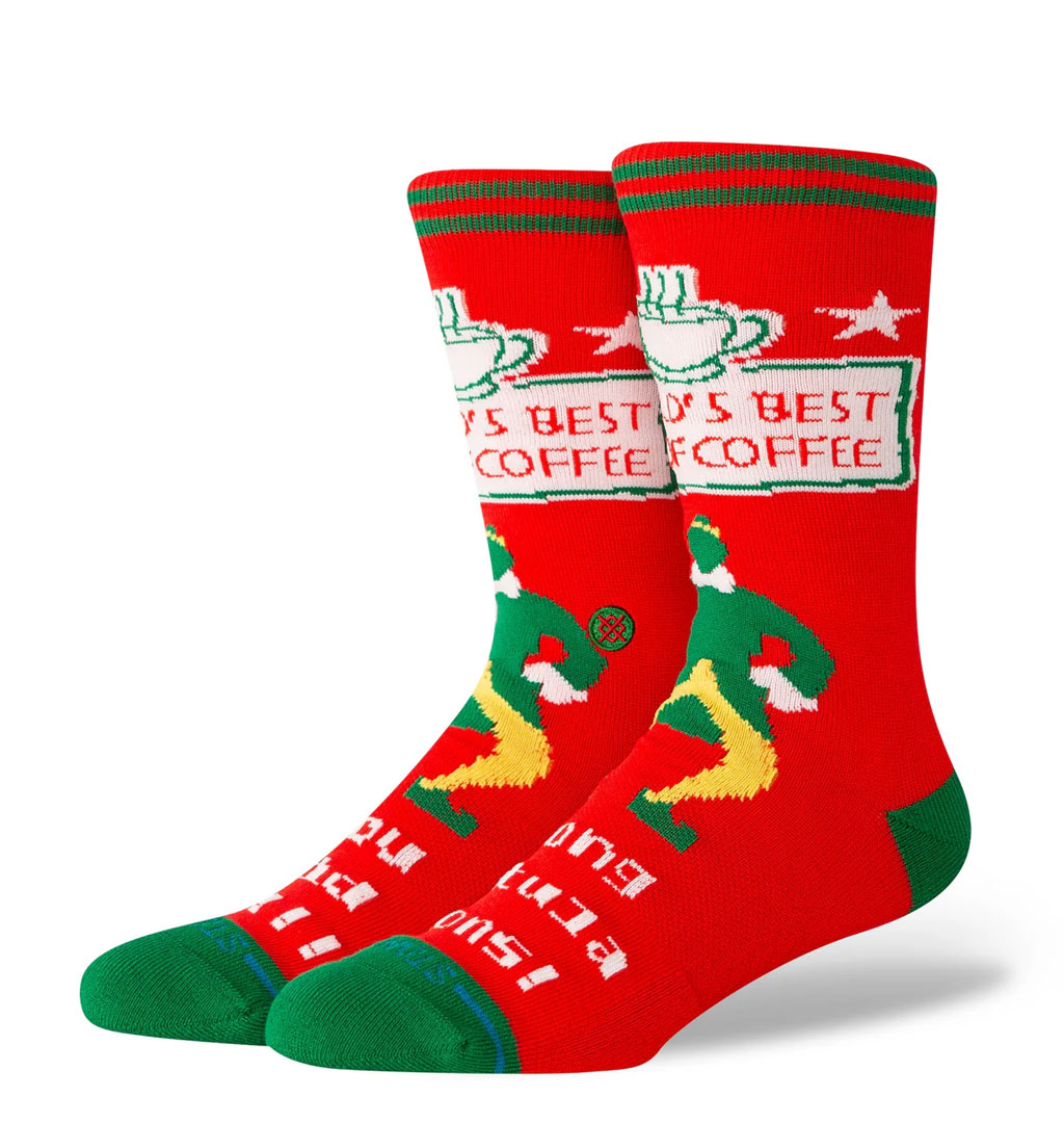Stance - Elf Worlds Best Cup Of Coffee Crew Sock