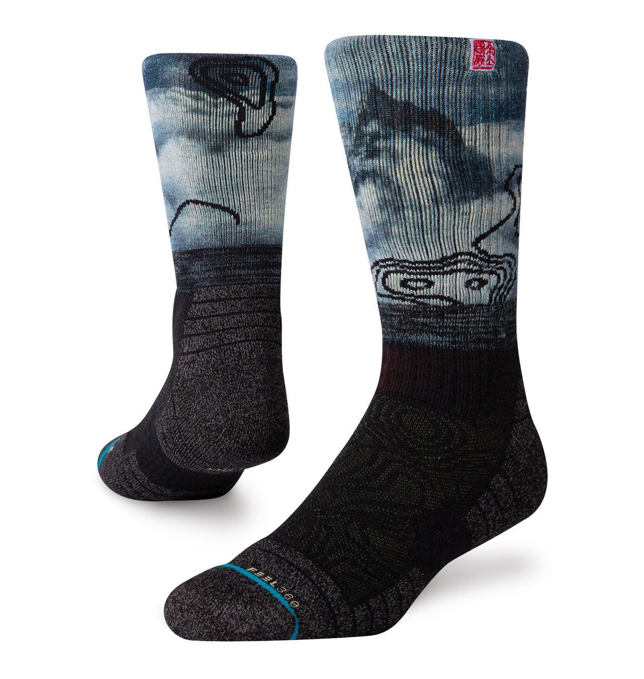 Stance---Feel360-Hike-Altitude-Crew-Socks---Black-1