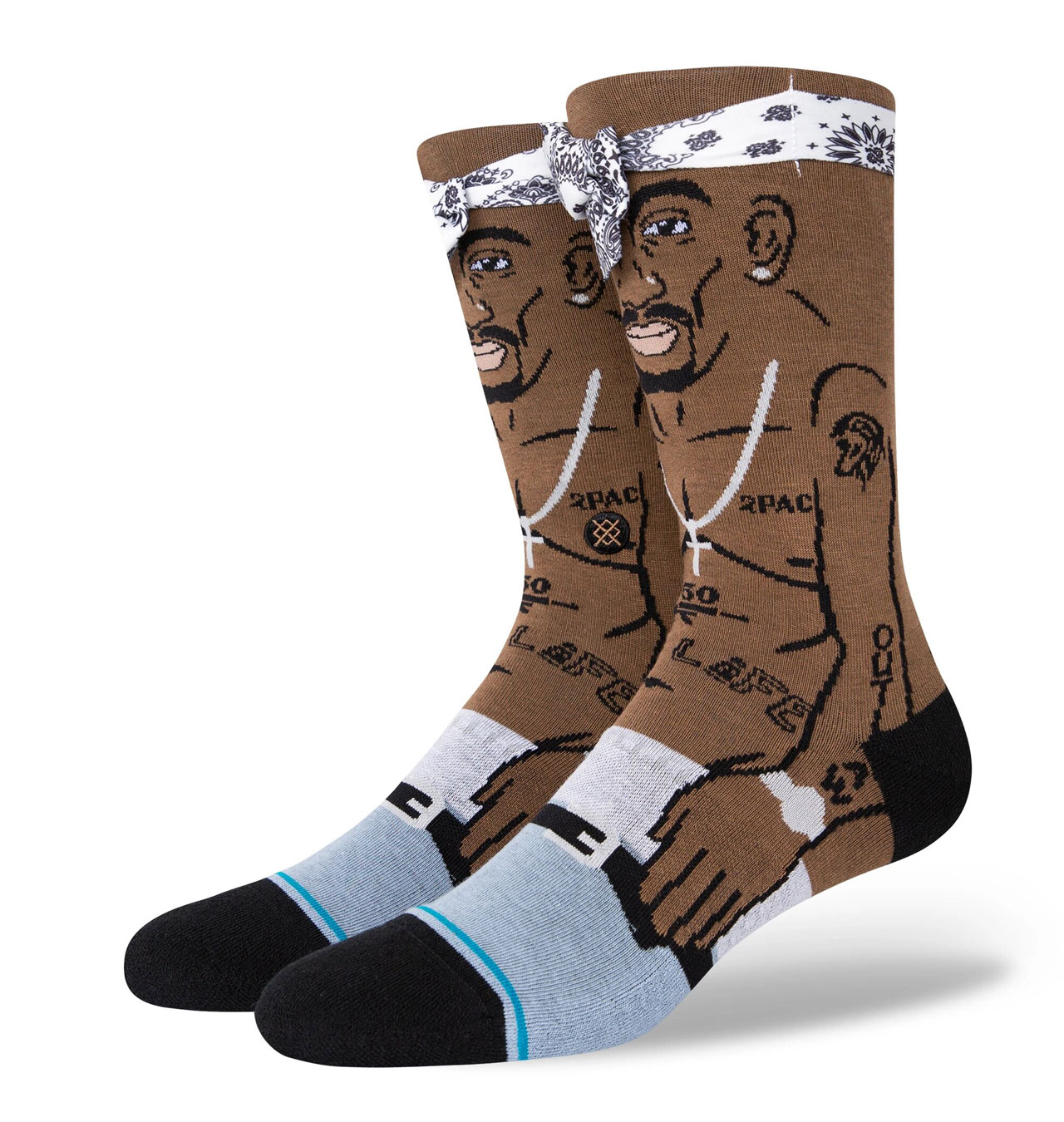 Stance - Hip Hop Resurrected Tupac Ressurected Crew Sock