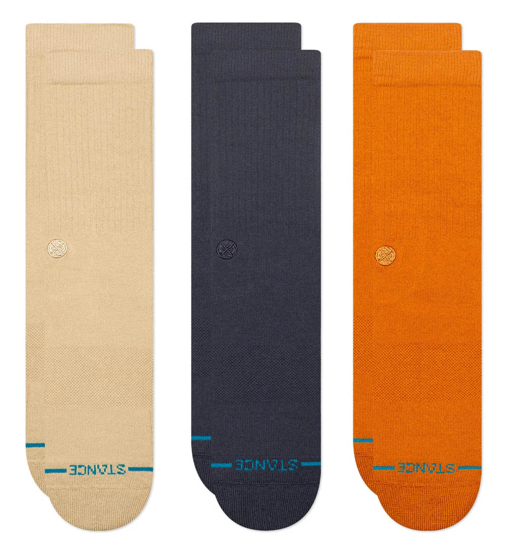Stance - Icon 3 Pack Socks - Sand