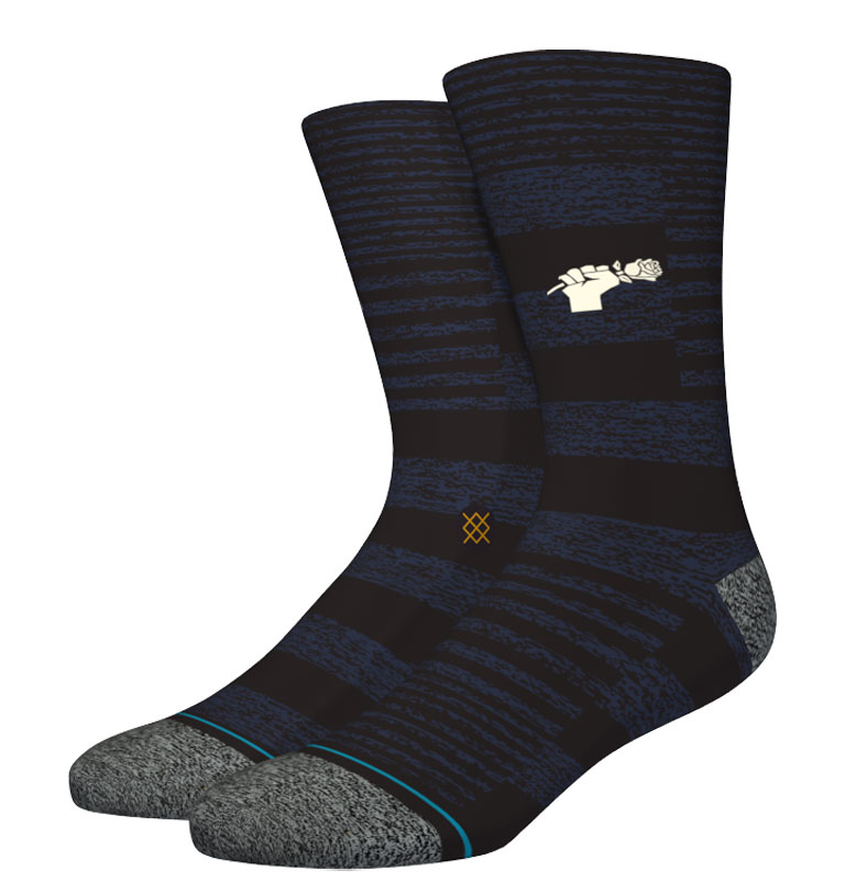 Stance - Power Flower Classic Otc Socks Black