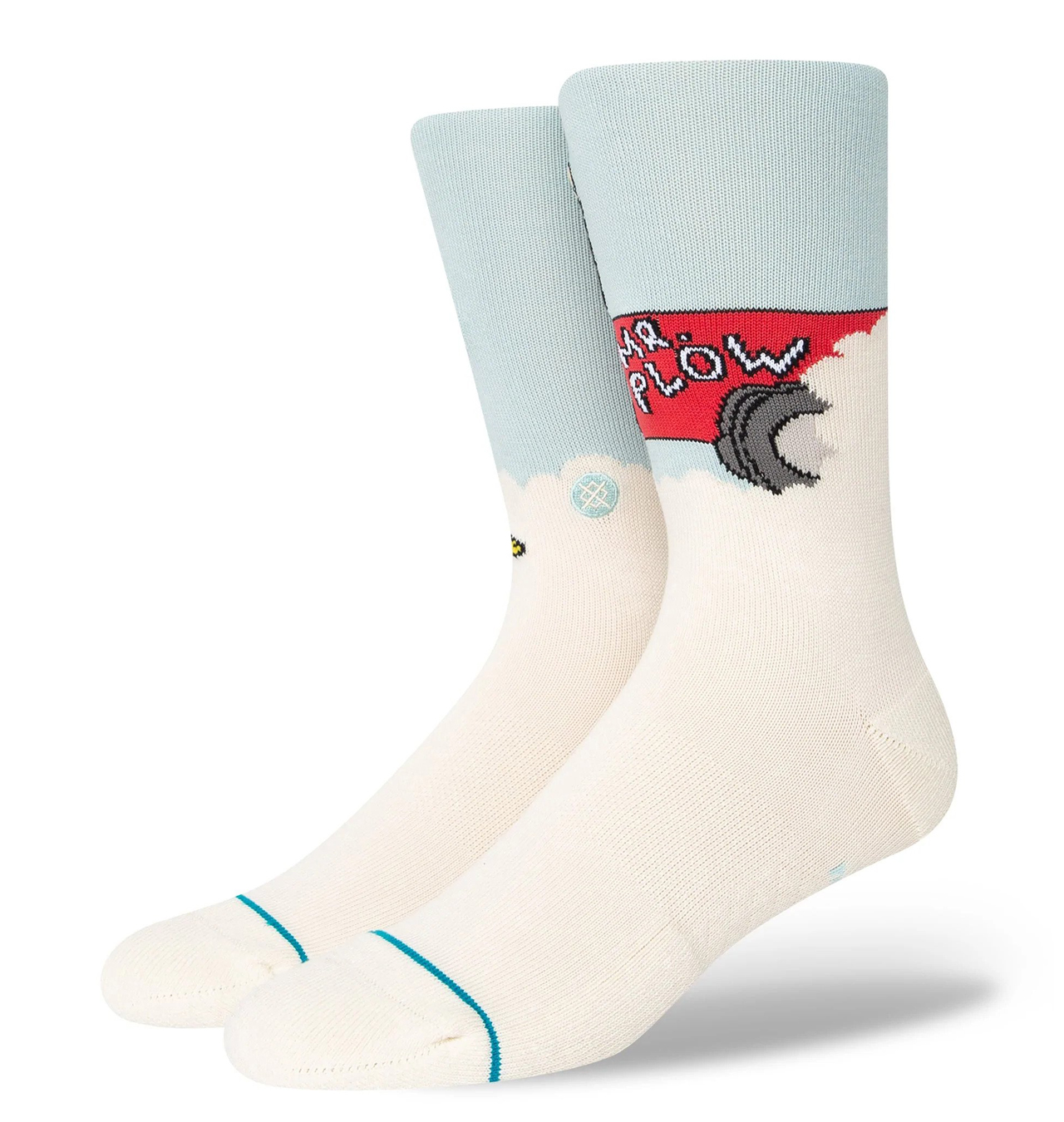 Stance---The-Simpsons-Mr-Plow-Crew-Sock---Light-Blue1
