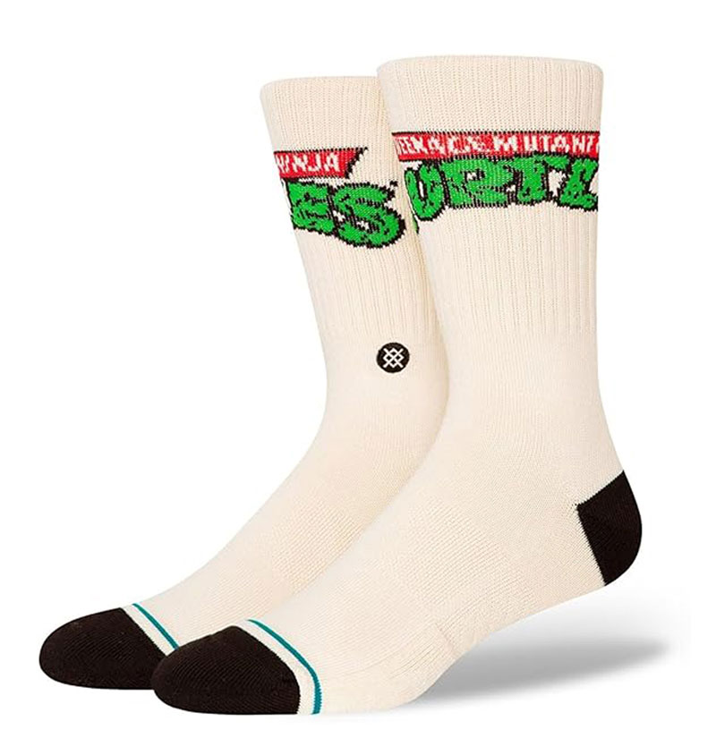 Stance Im Lost B. Thom Stevenson Crew Socks in Off White Stance Im Lost B. Thom Stevenson Crew Socks in Off White