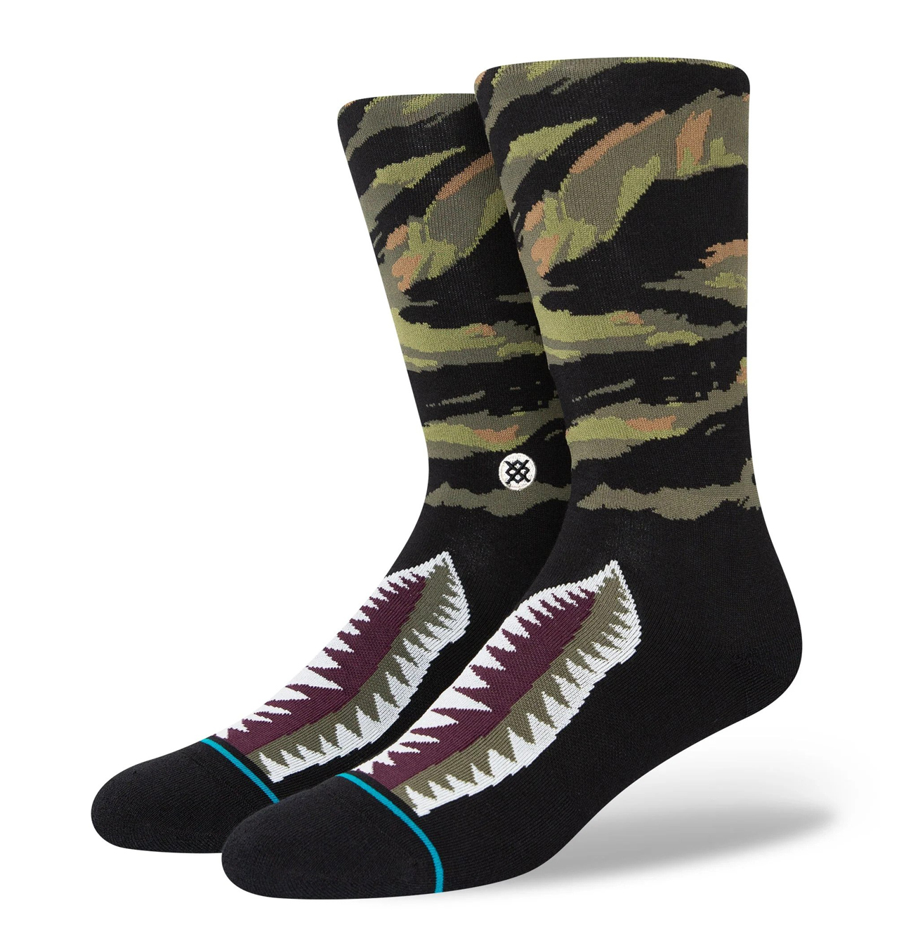 Stance - Warbird Crew Sock - Burgundy