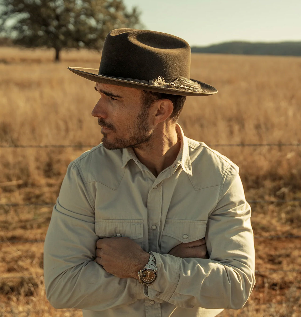 Stetson 1865 Distressed Open Road Royal Deluxe Walnut