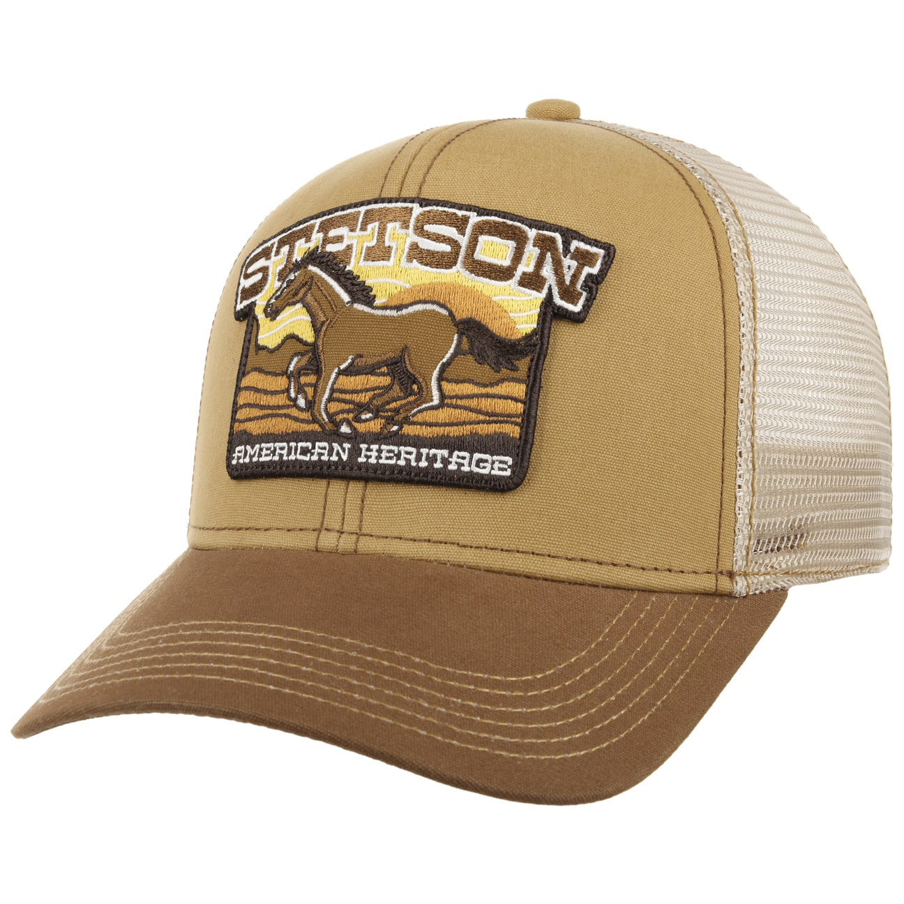 Stetson - American Heritage Horse Trucker Cap - Brown