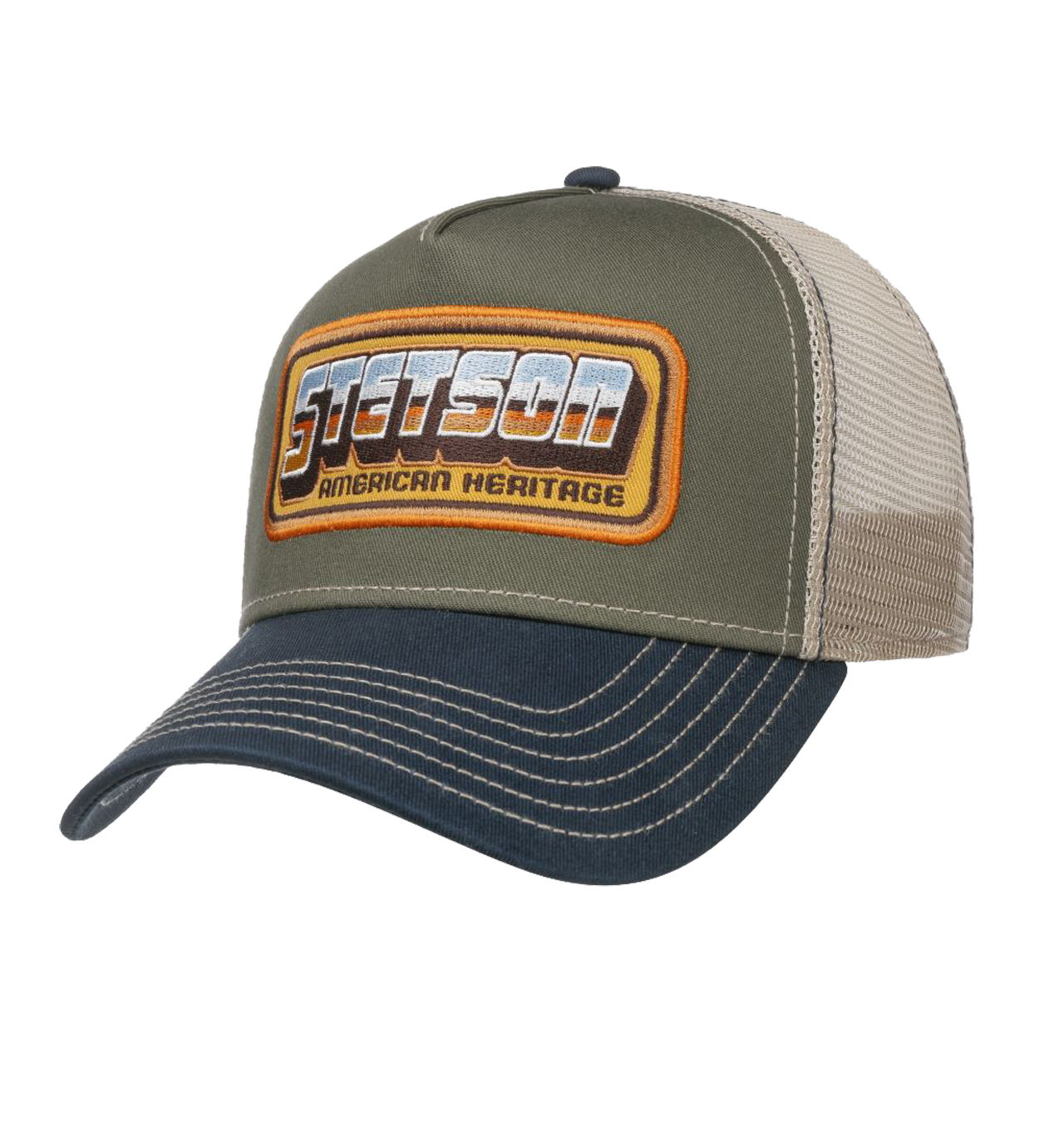 Stetson - American Heritage Patch Trucker Cap - Olive