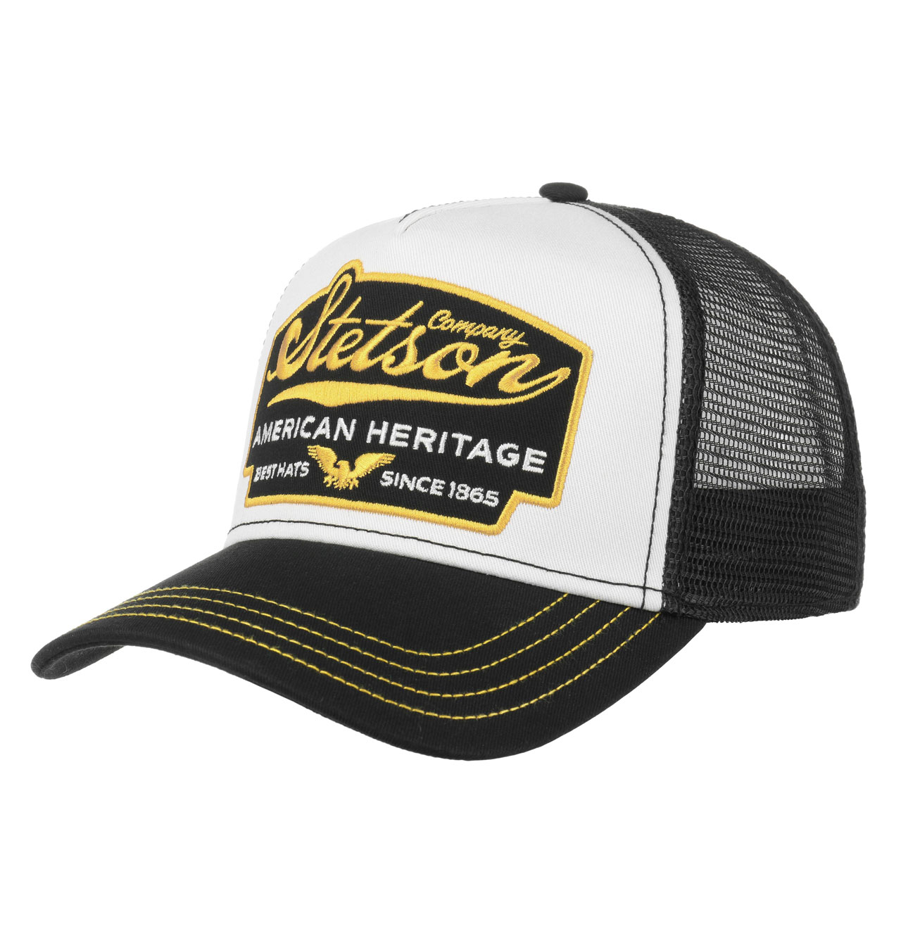 Stetson - American Heritage Trucker Cap - Black/White