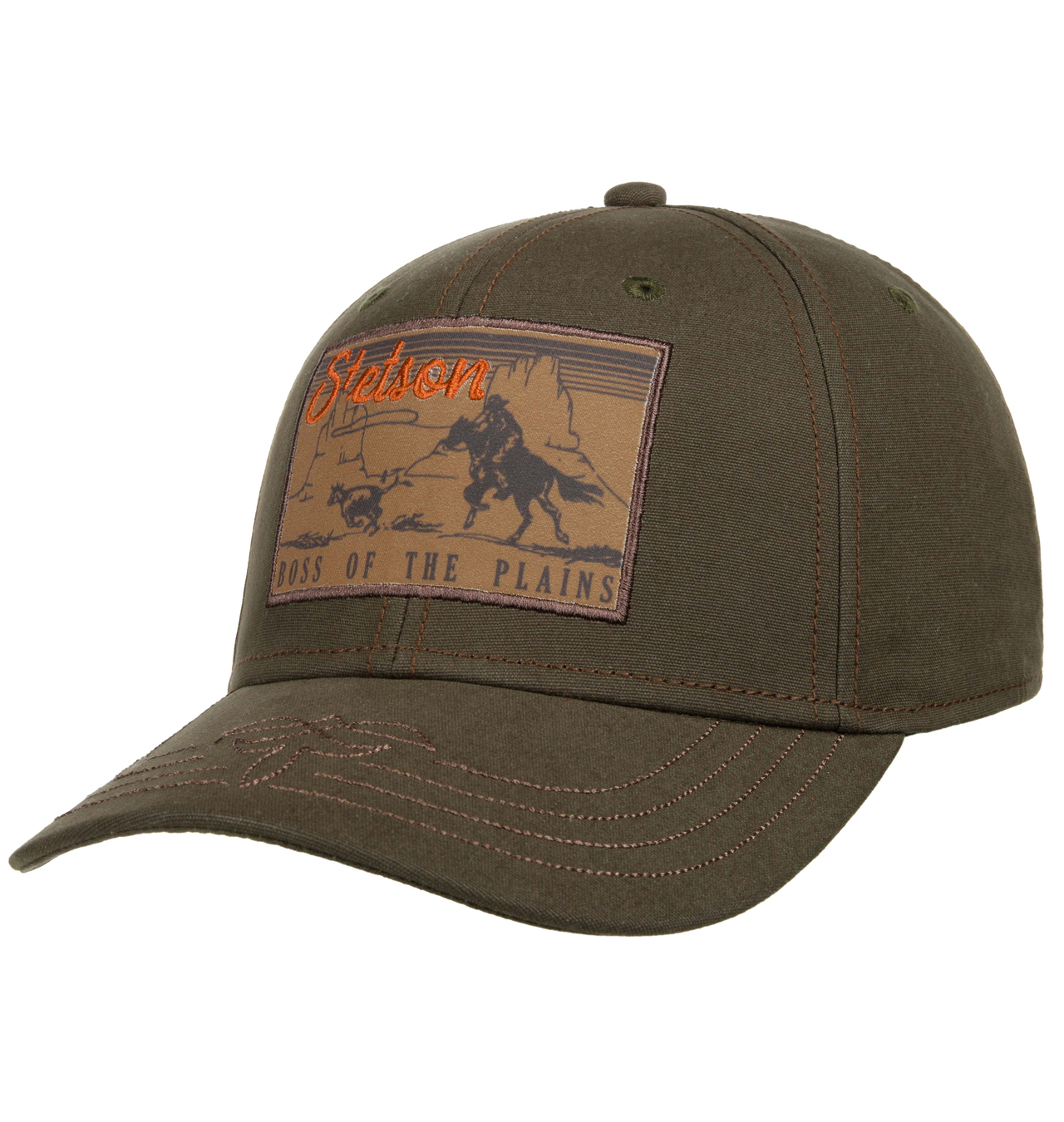 Stetson - Baseball Cap Boss of the Plains - Black Olive