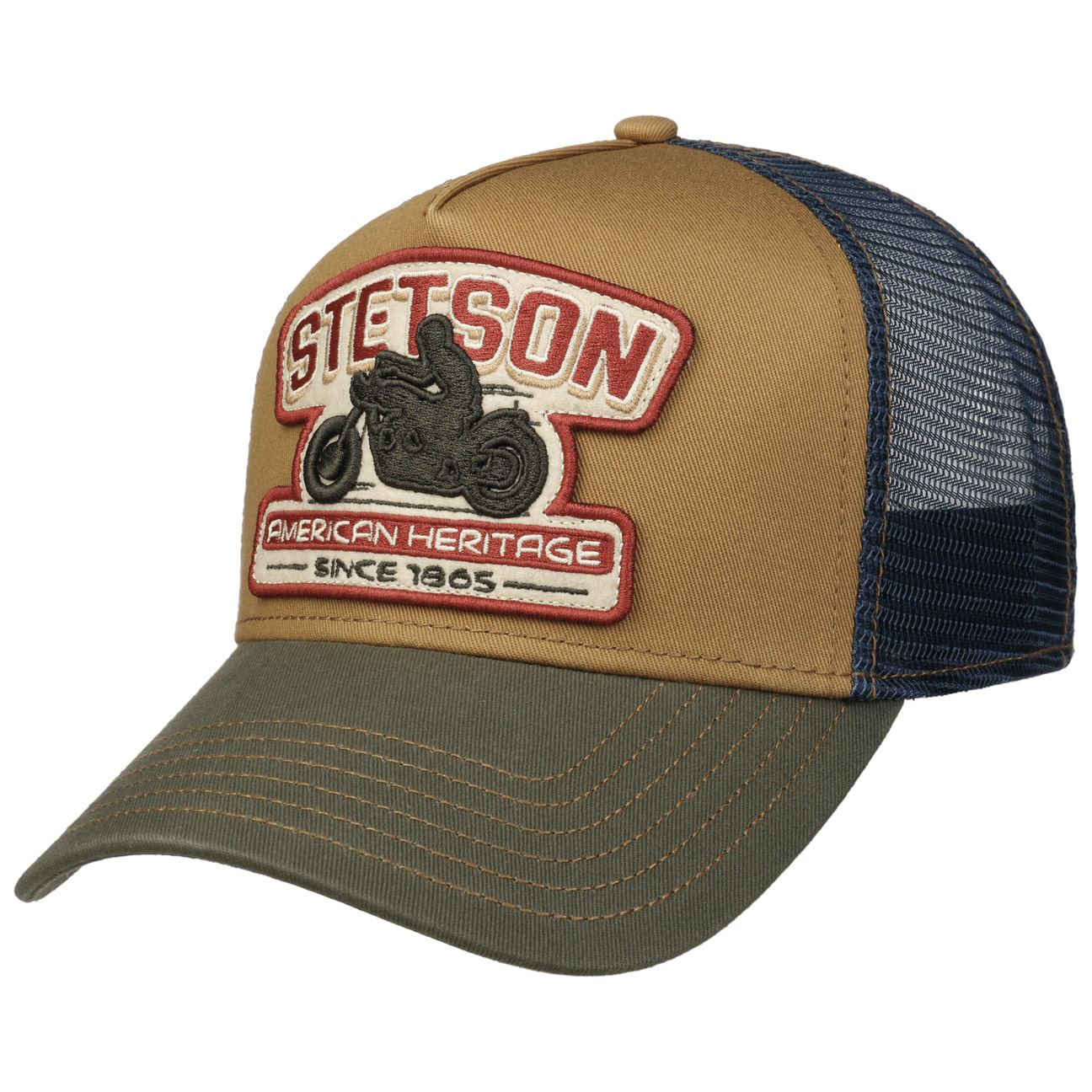 Stetson - Biker Trucker Cap - Brown