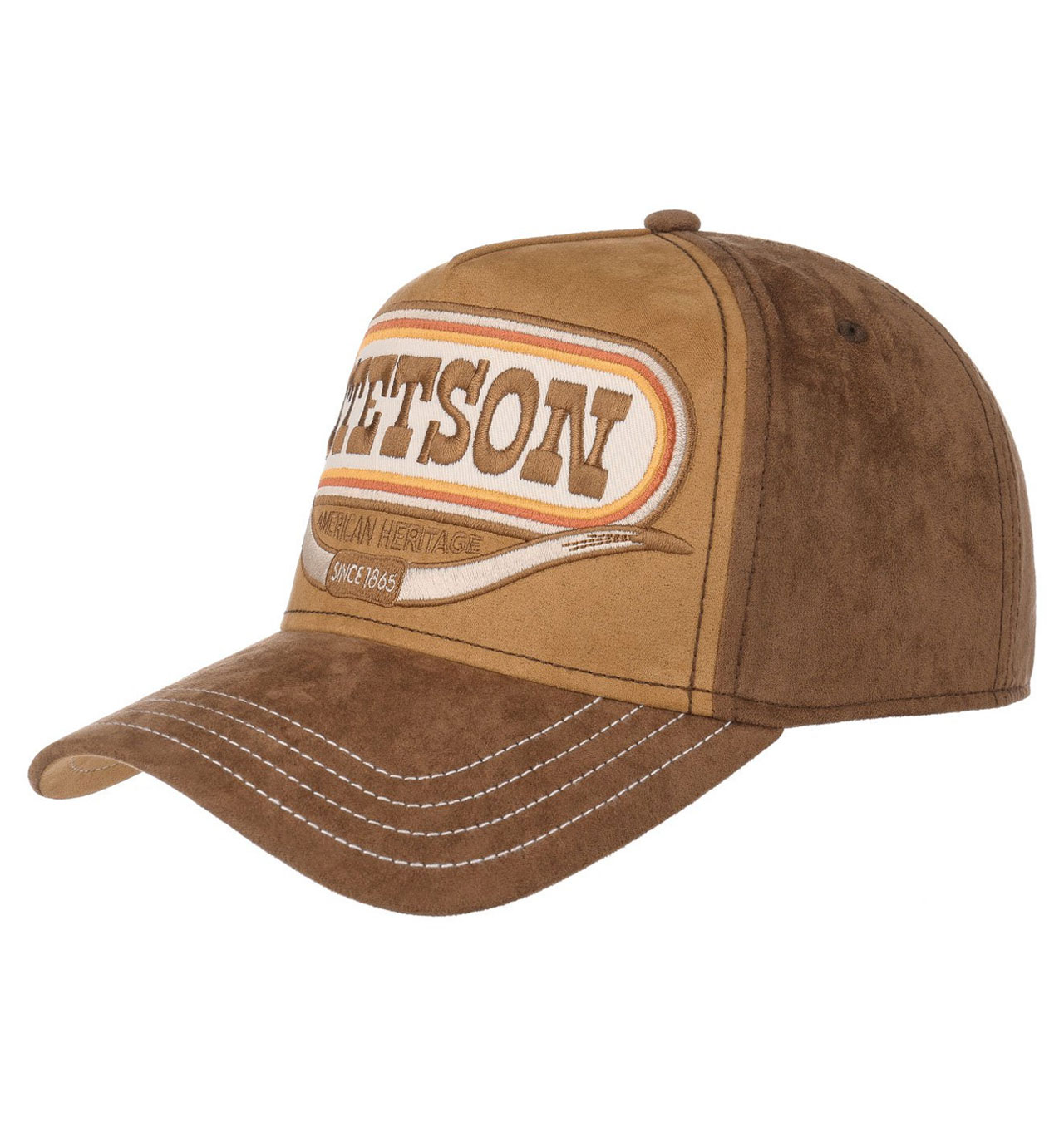 Stetson---Buffalo-Horn-Trucker-Cap---Brown1
