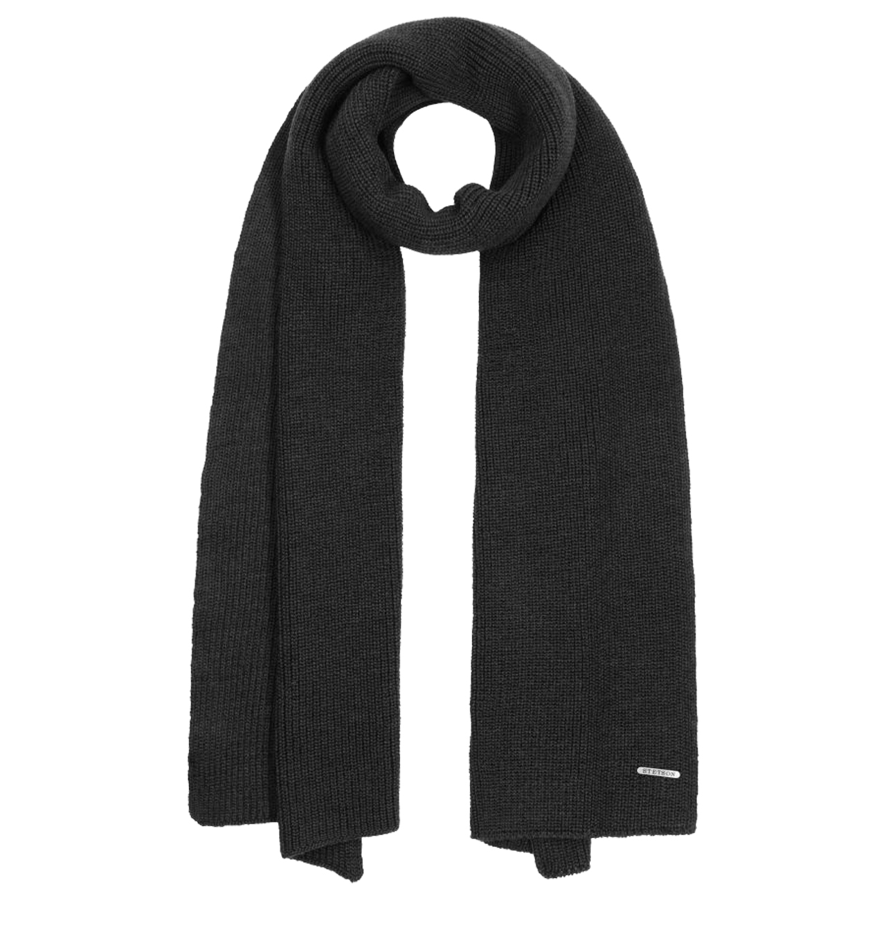 Stetson---Caledonia-Merino-Scarf---Black1