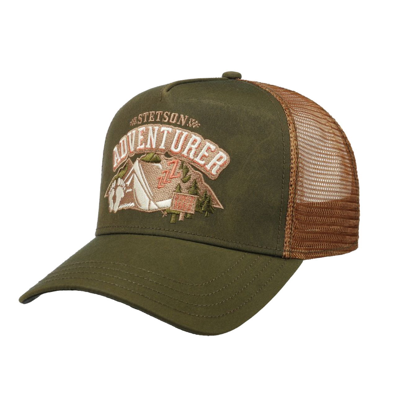 Stetson - Camping Bigfoot Trucker Cap - Olive Green