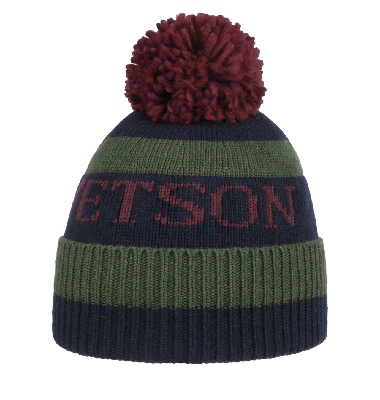 Stetson---Classic-Pompom-Hat---Green-Blue1