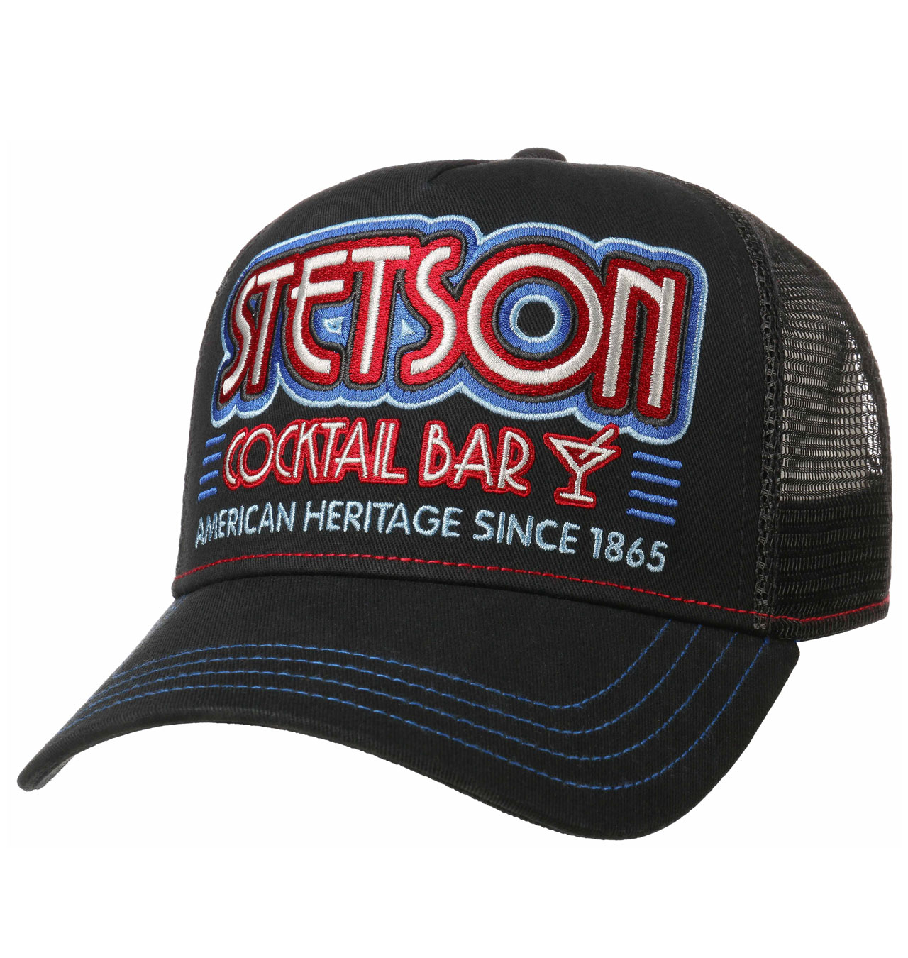 Stetson - Cocktail Bar Trucker Cap - Black