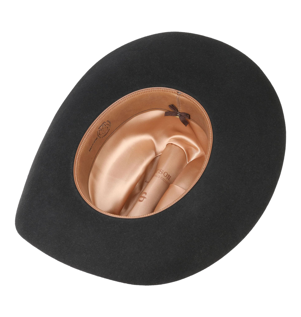 Vintage Chapeau de cowboy en feutre de fourrure de castor Davis 10X, noir rancher (taille 6 3/4) - France Vintage Chapeau de cowboy en feutre de fourrure de castor Davis 10X, noir rancher (taille 6 3/4) - France